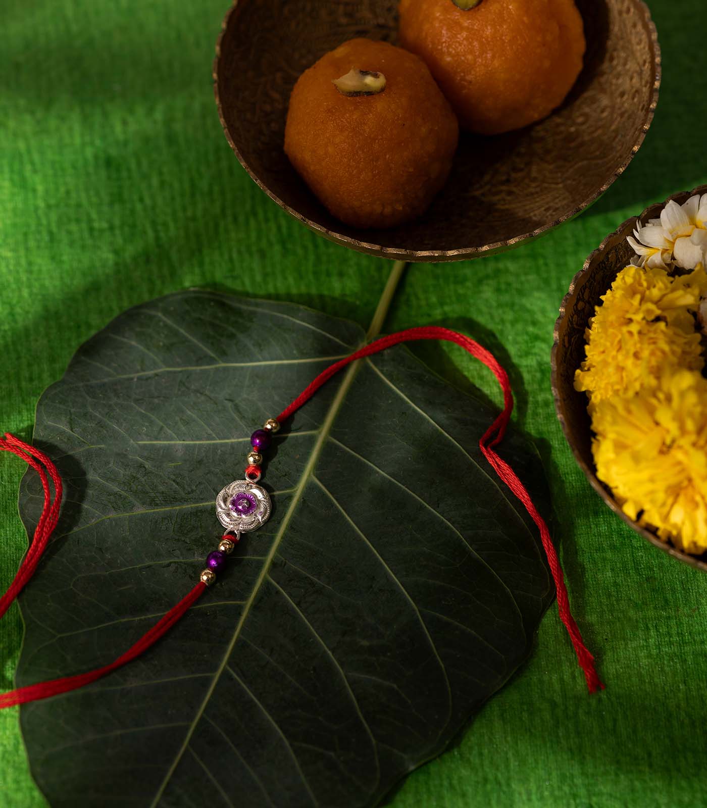 Silver Rakhi Combo Pack of 5