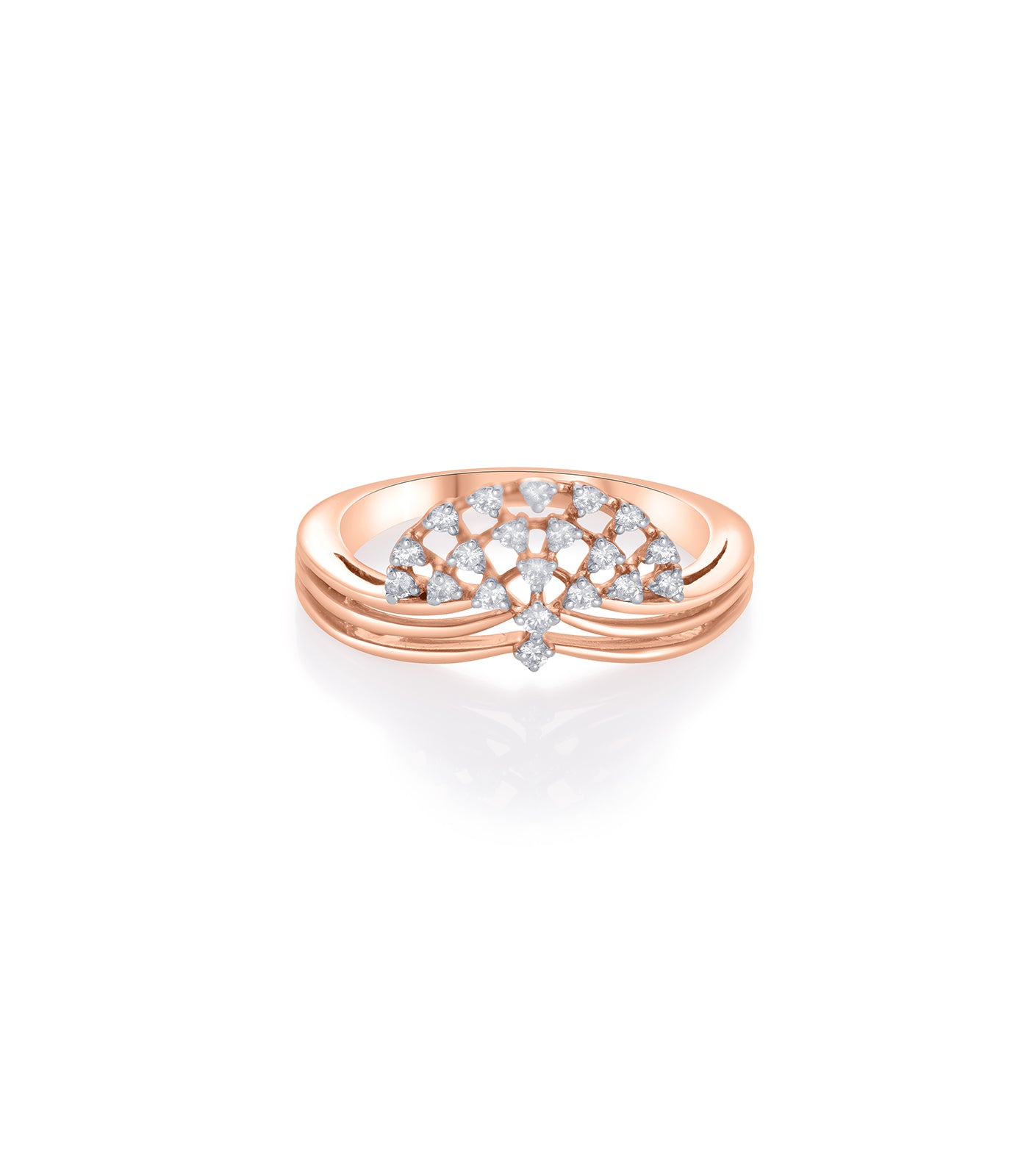 Diamond Tree Shaped Ring