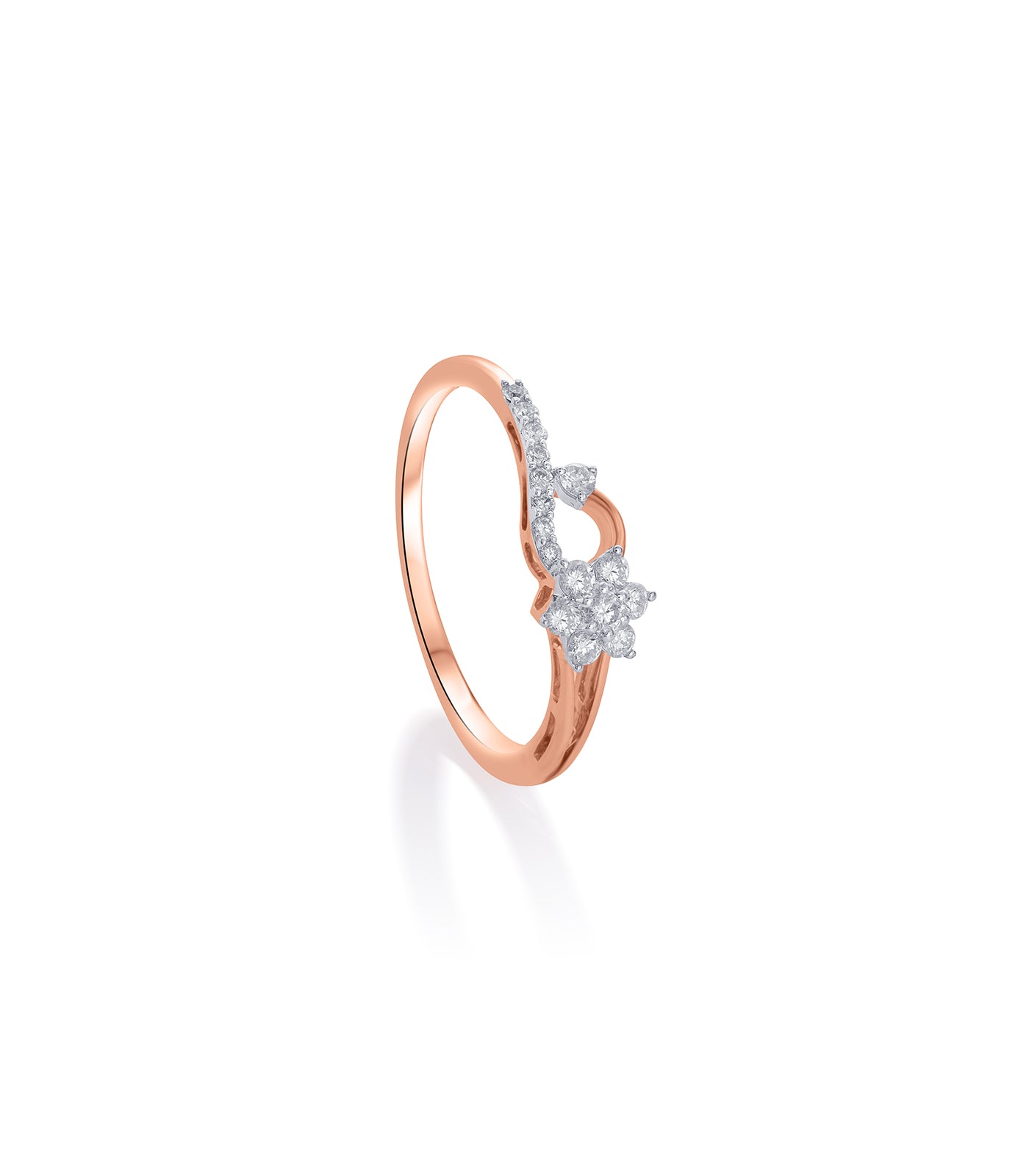 Diamond Blooming Flower Ring