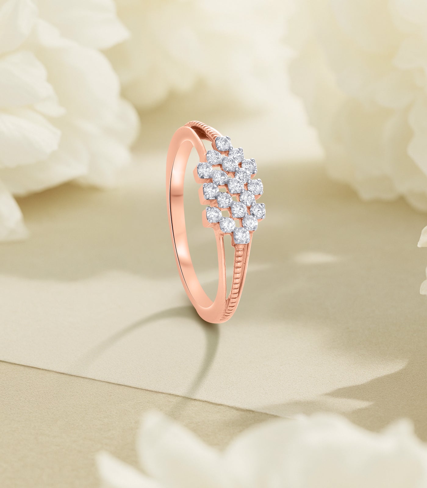 Diamond Shiny Bunch Ring