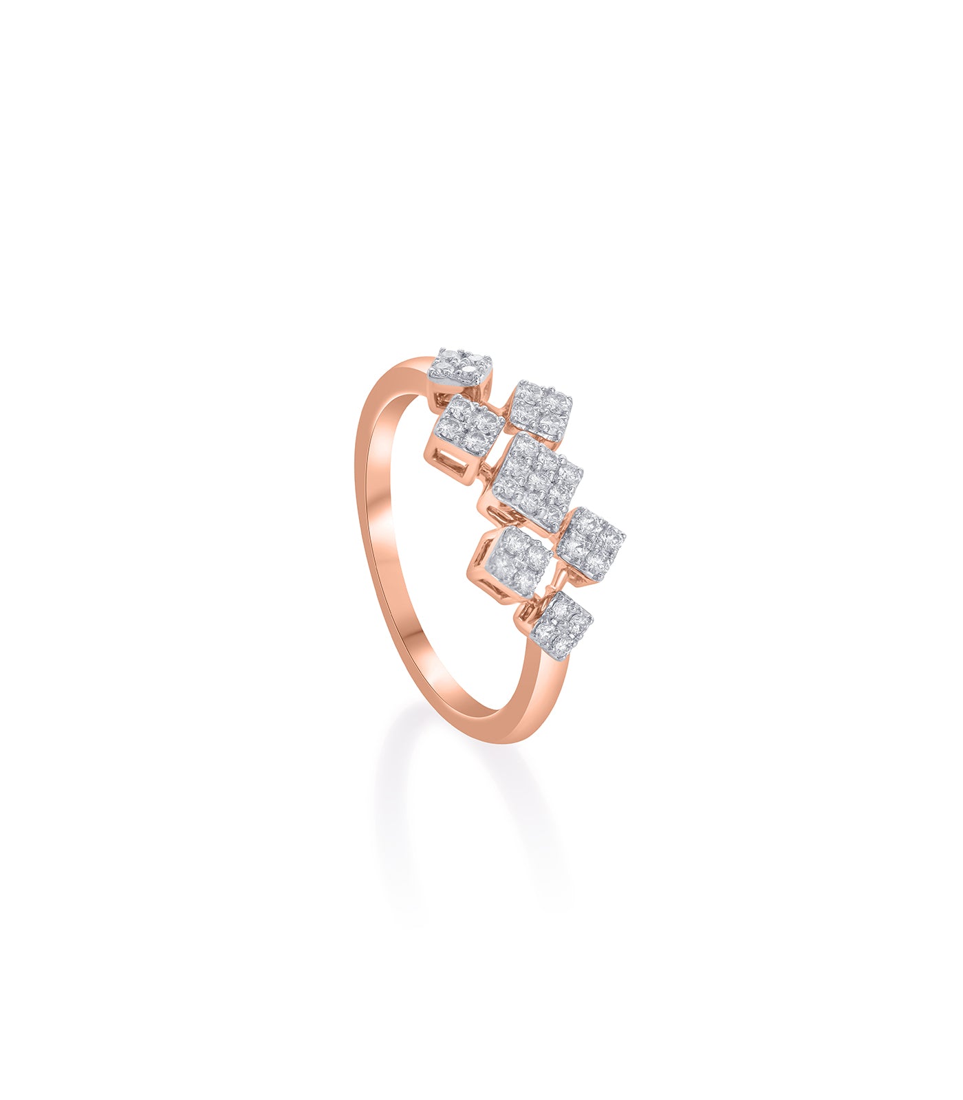 Diamond Square Maze Ring