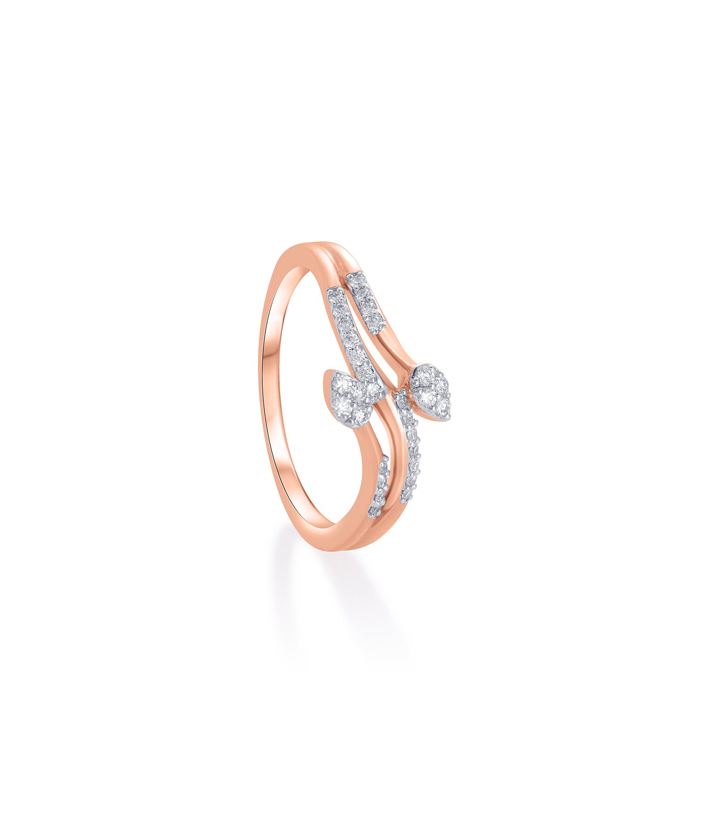 Diamond Dual Bloom Ring