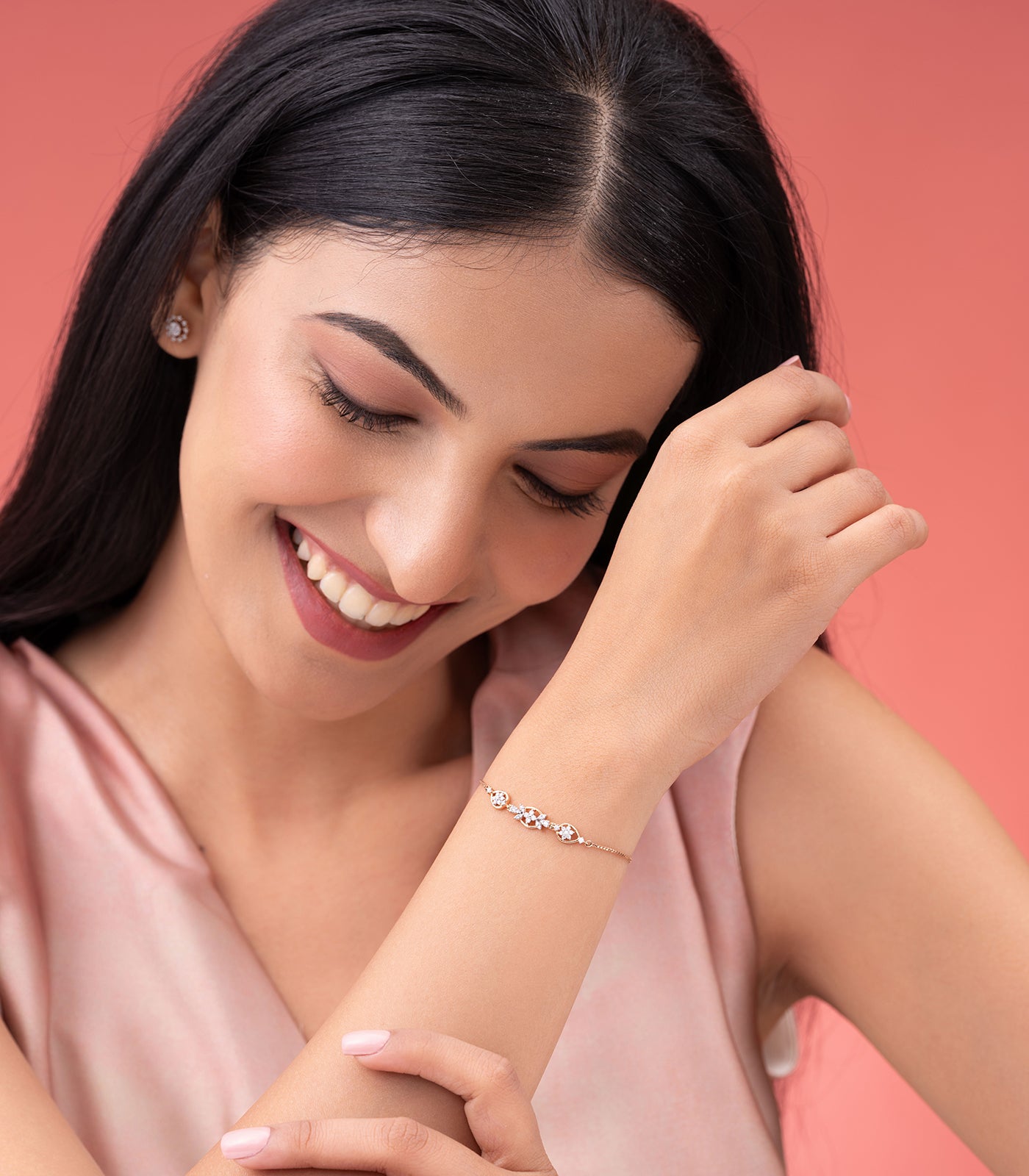 Diamond Petal & Star Bracelet