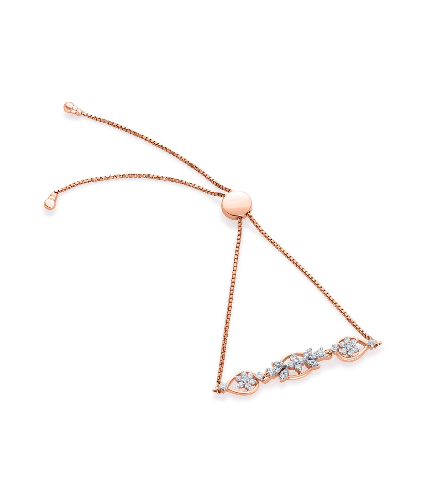 Diamond Petal & Star Bracelet
