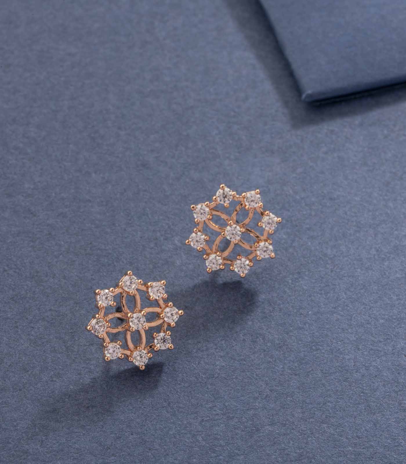 Blooming Floral Studs (Brass)