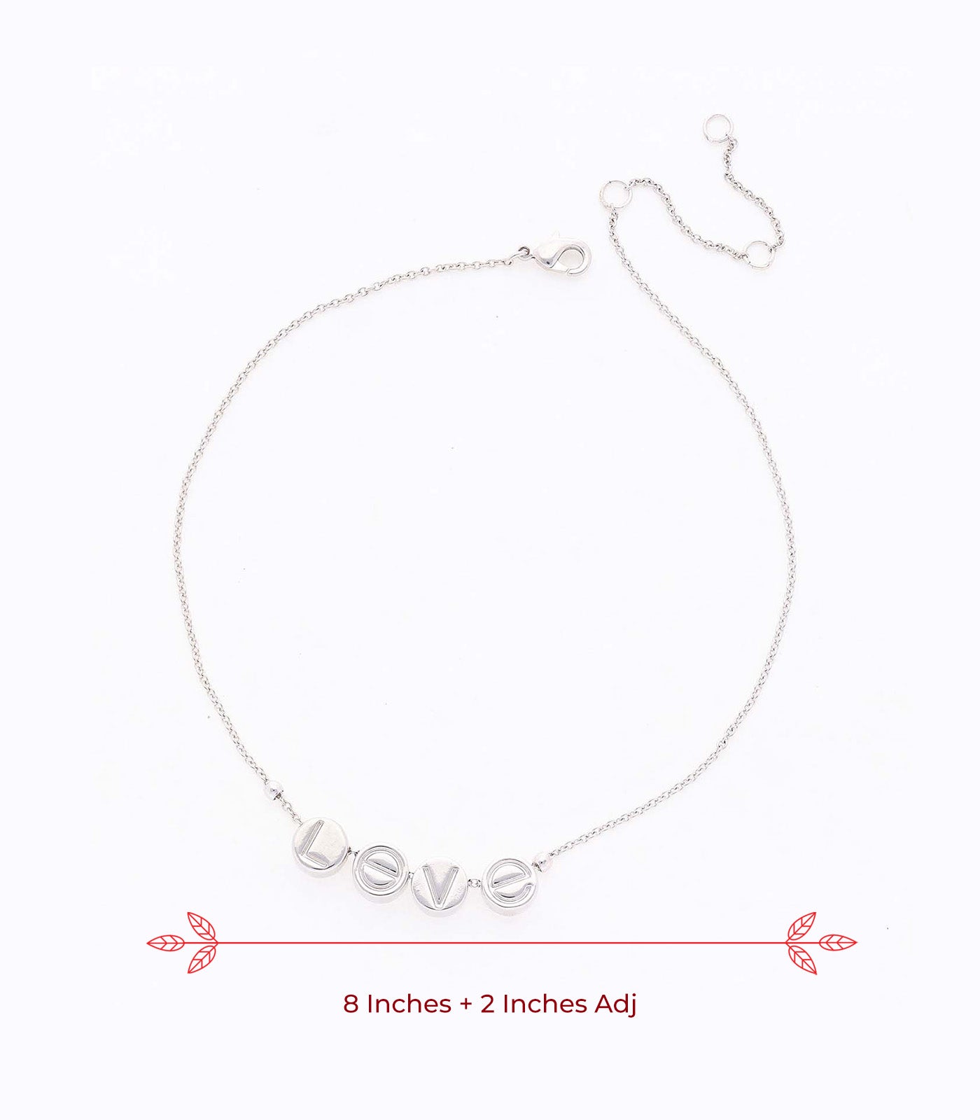 Multipurpose Silver Color Anklet (Brass)