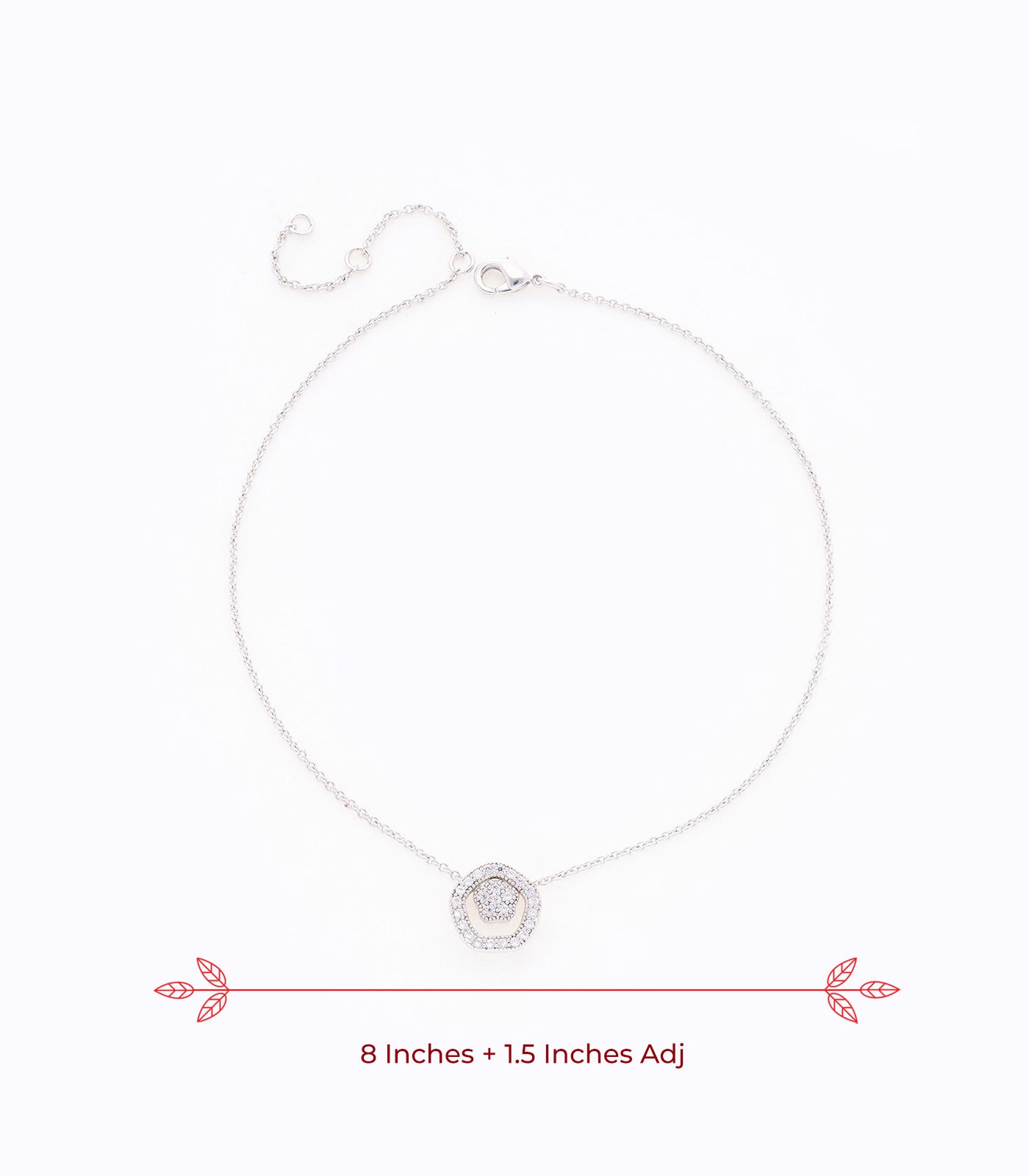 Multipurpose Silver Color Anklet (Brass)