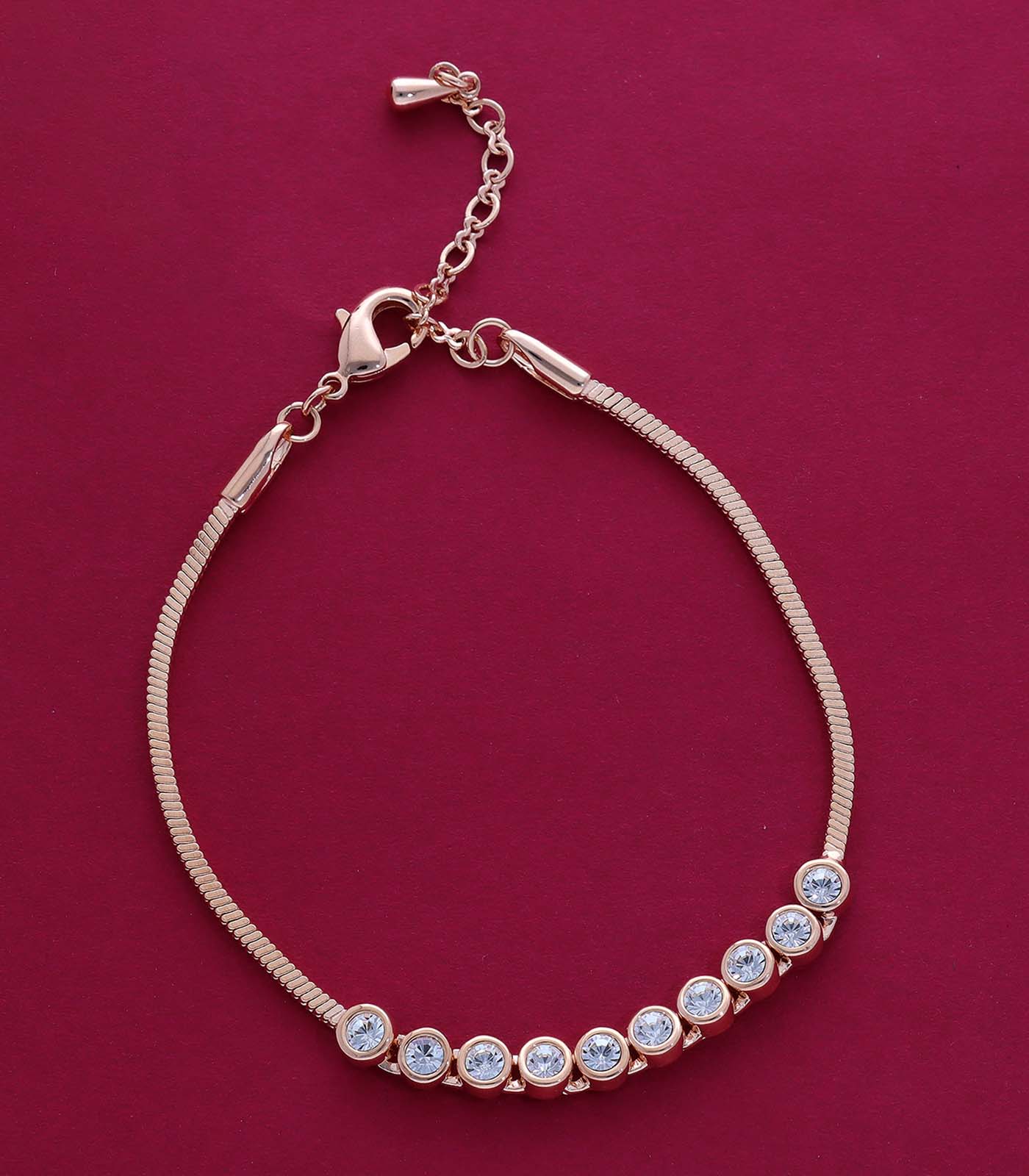Elite Enlightened Crystals Anklet(Brass)