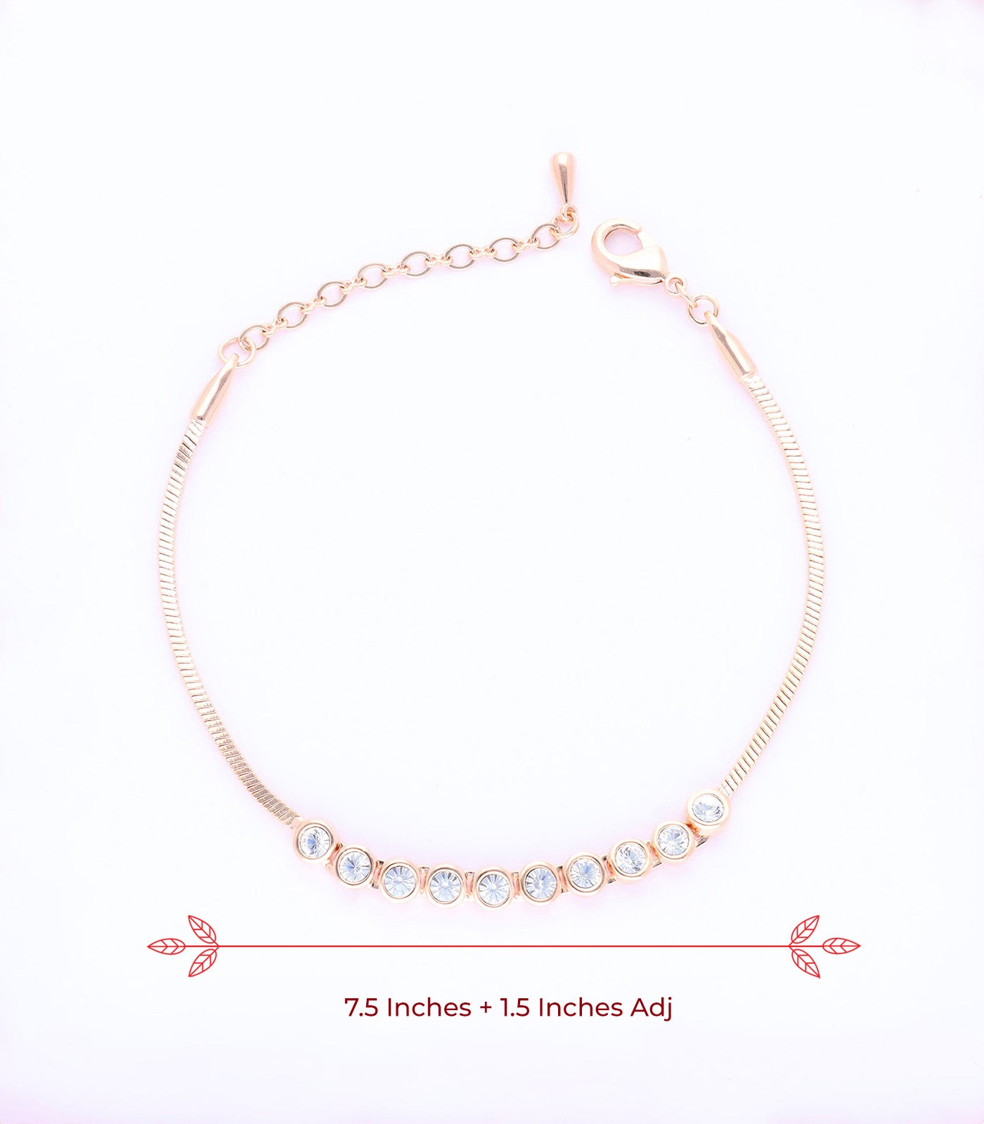 Elite Enlightened Crystals Anklet(Brass)