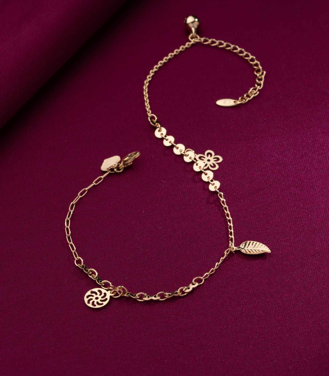 Cute Charm Anklet (Brass)