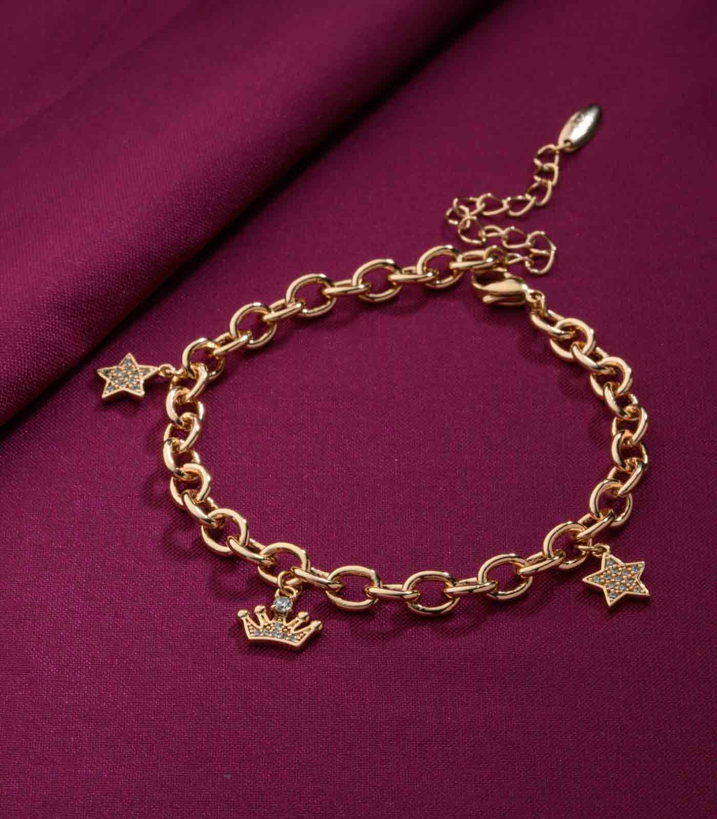 Star Chain Bracelet (Brass)