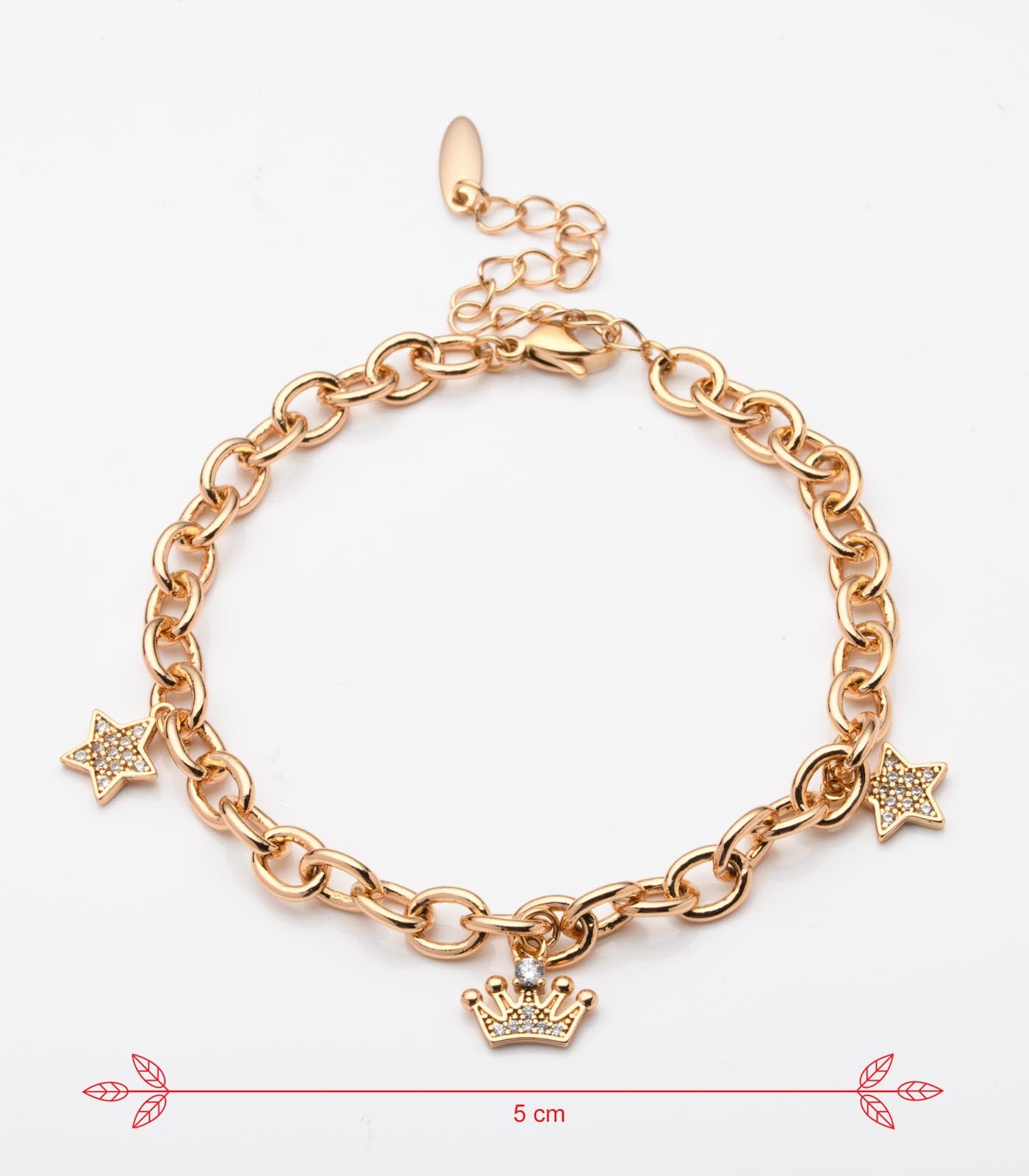 Star Chain Bracelet (Brass)