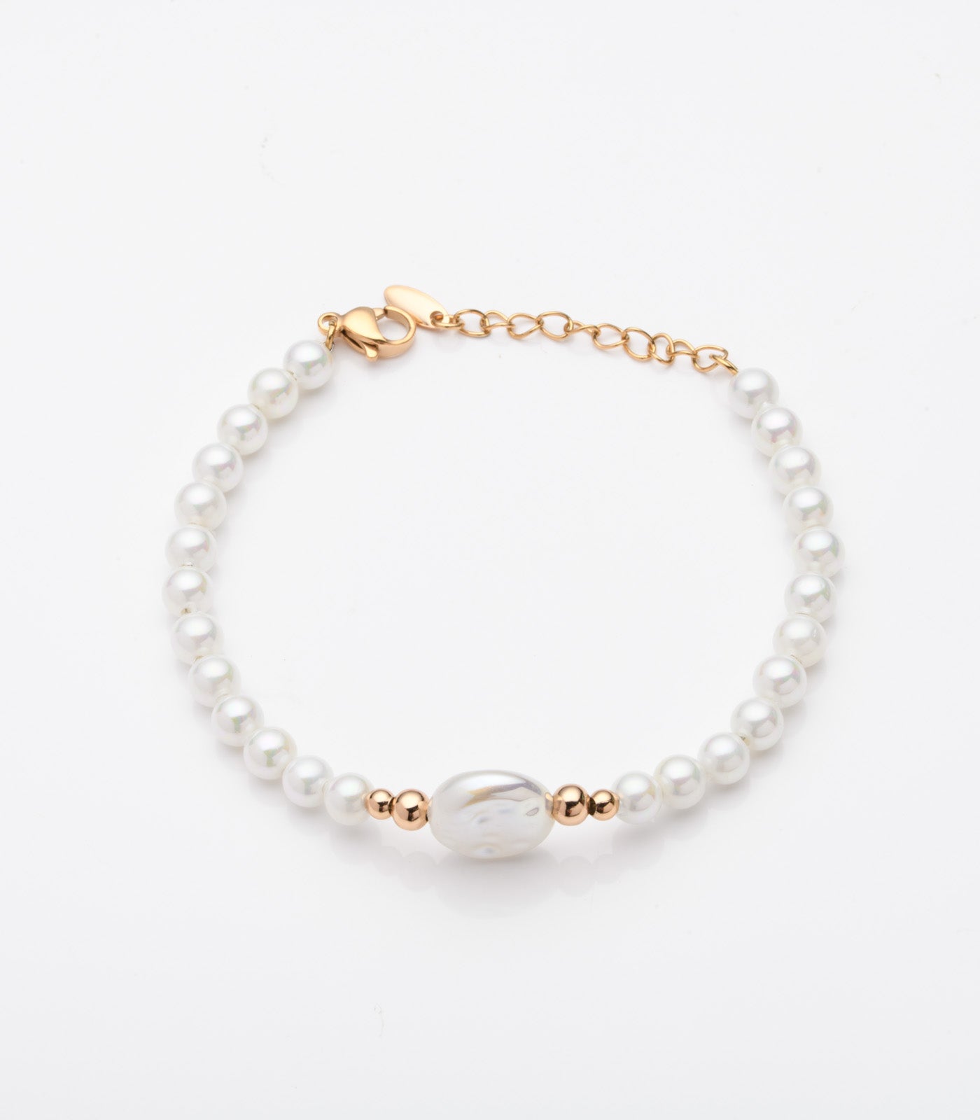 Elegant Pearl Bracelet (Brass)