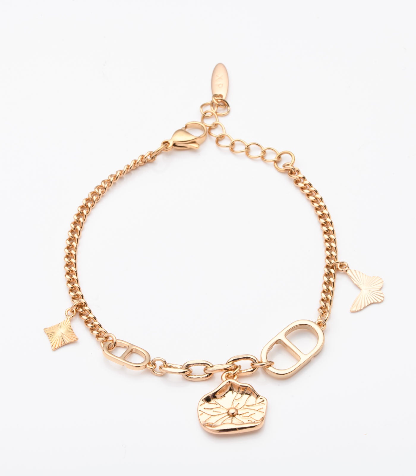 Everyday Butterfly Charm Bracelet (Brass)
