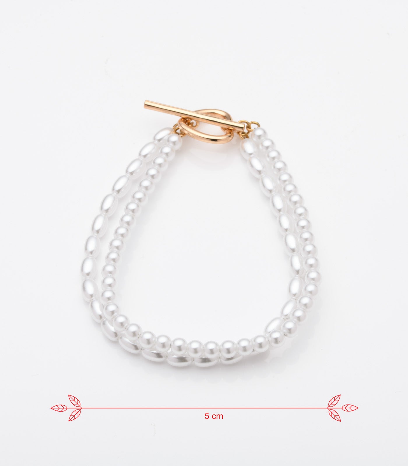 Cute Pearl Bracelet (Brass)