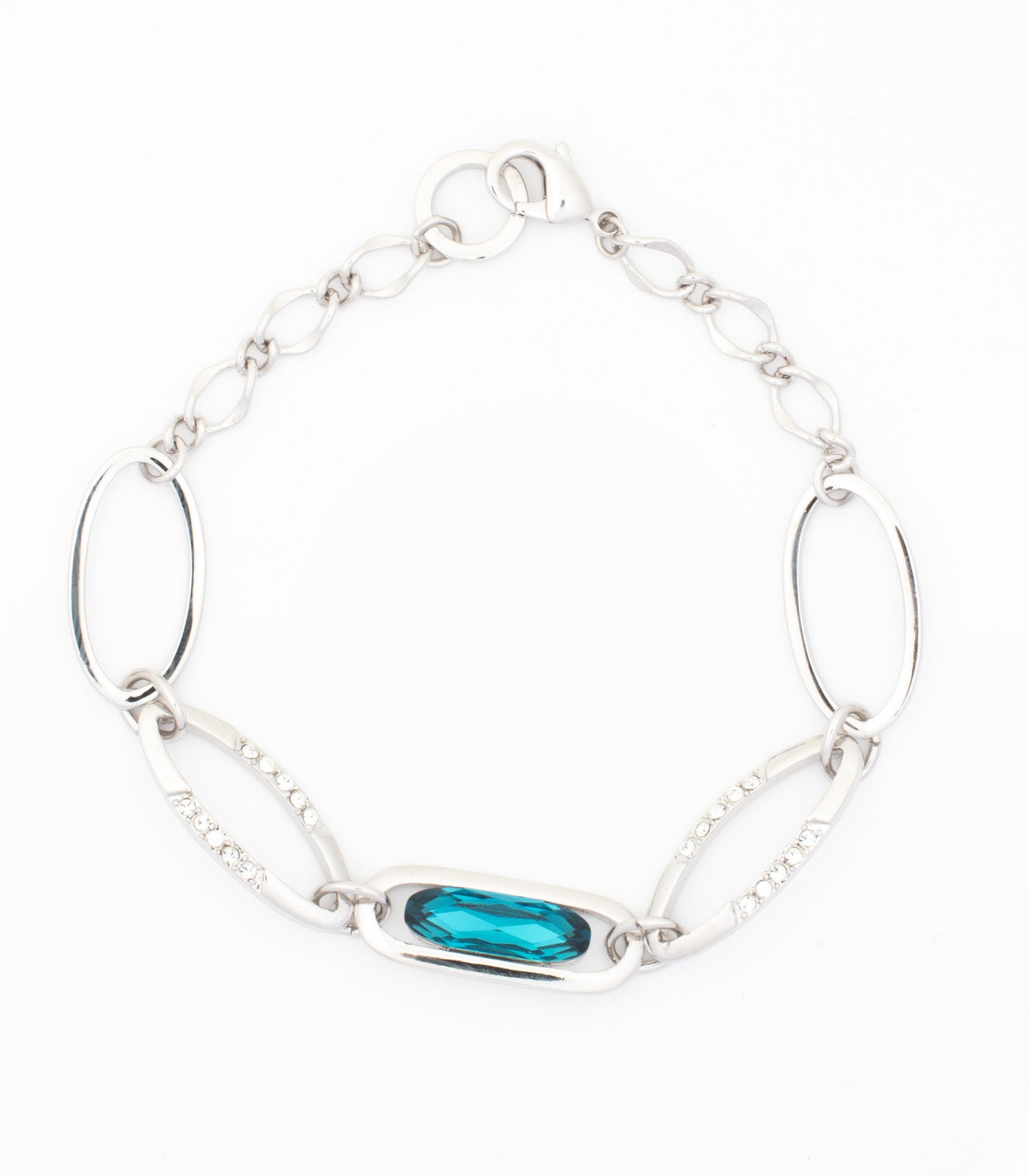 Charming Blue Stone Bracelet (Brass)