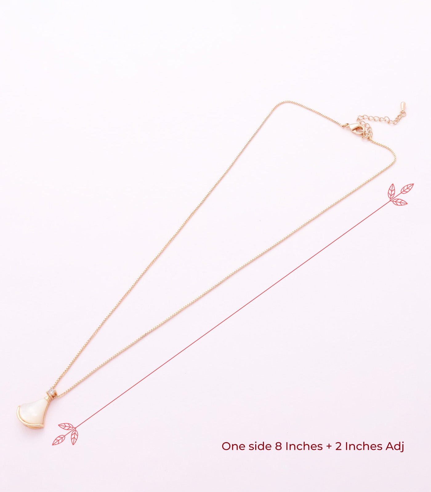 Classy Elegance - White - Pendant (Brass)