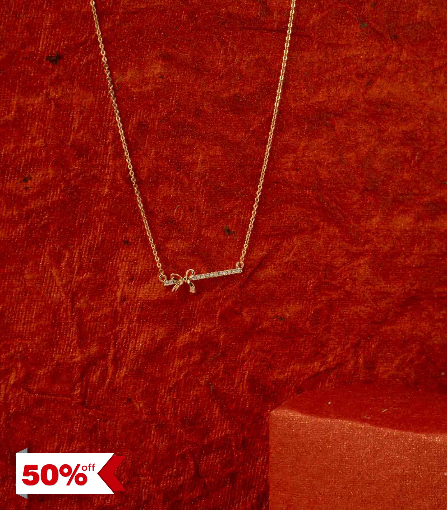 Charming Bow Pendant (Brass)