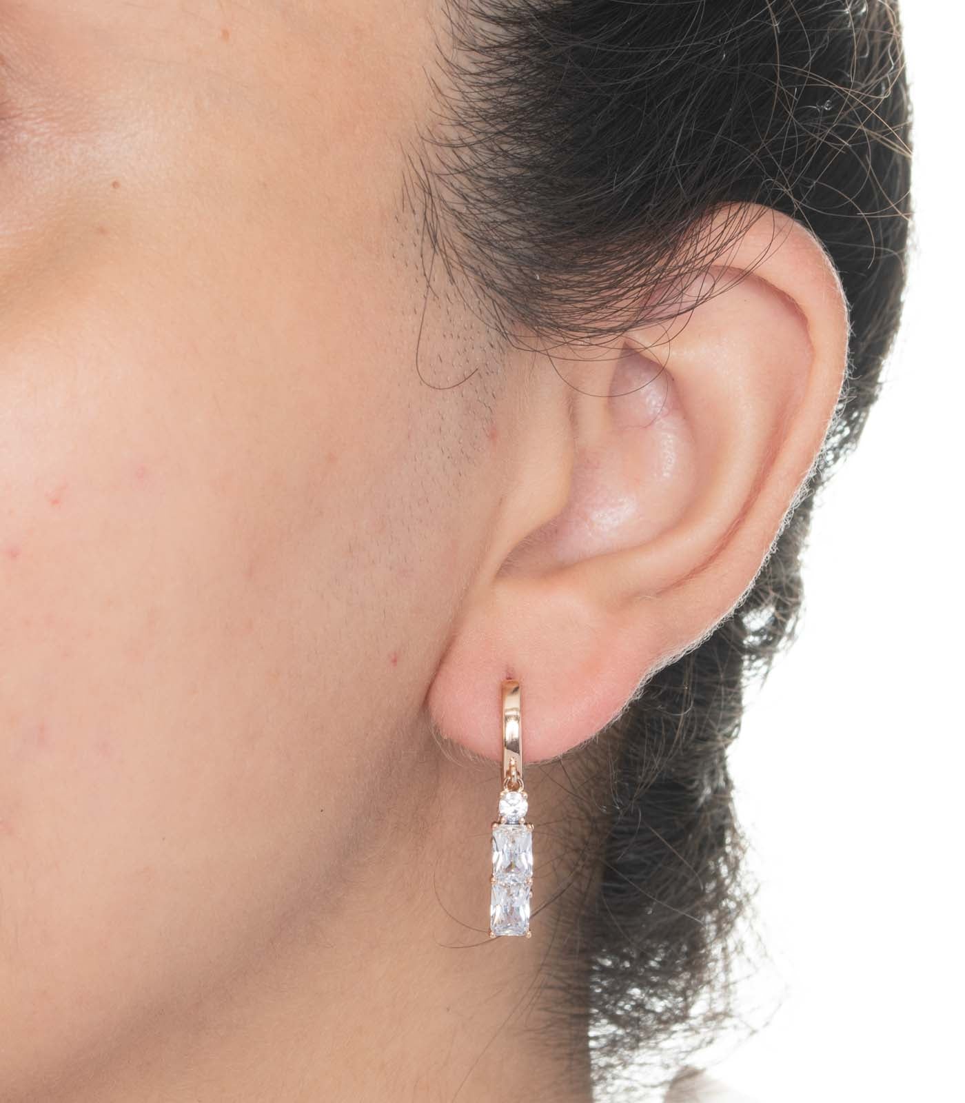 Classic Danglers Hoops (Brass)