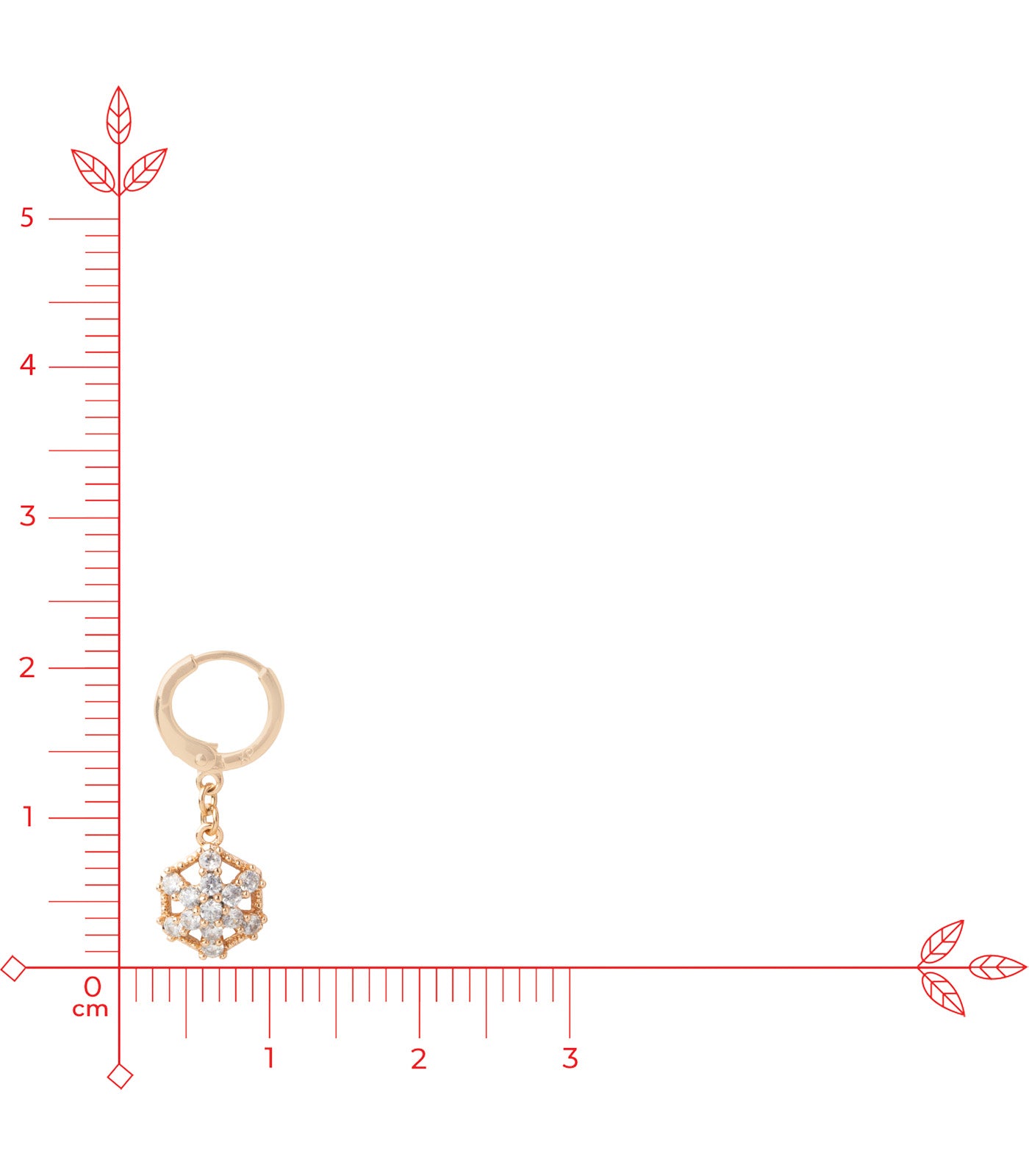 Cute Dangling Earrings (Brass)