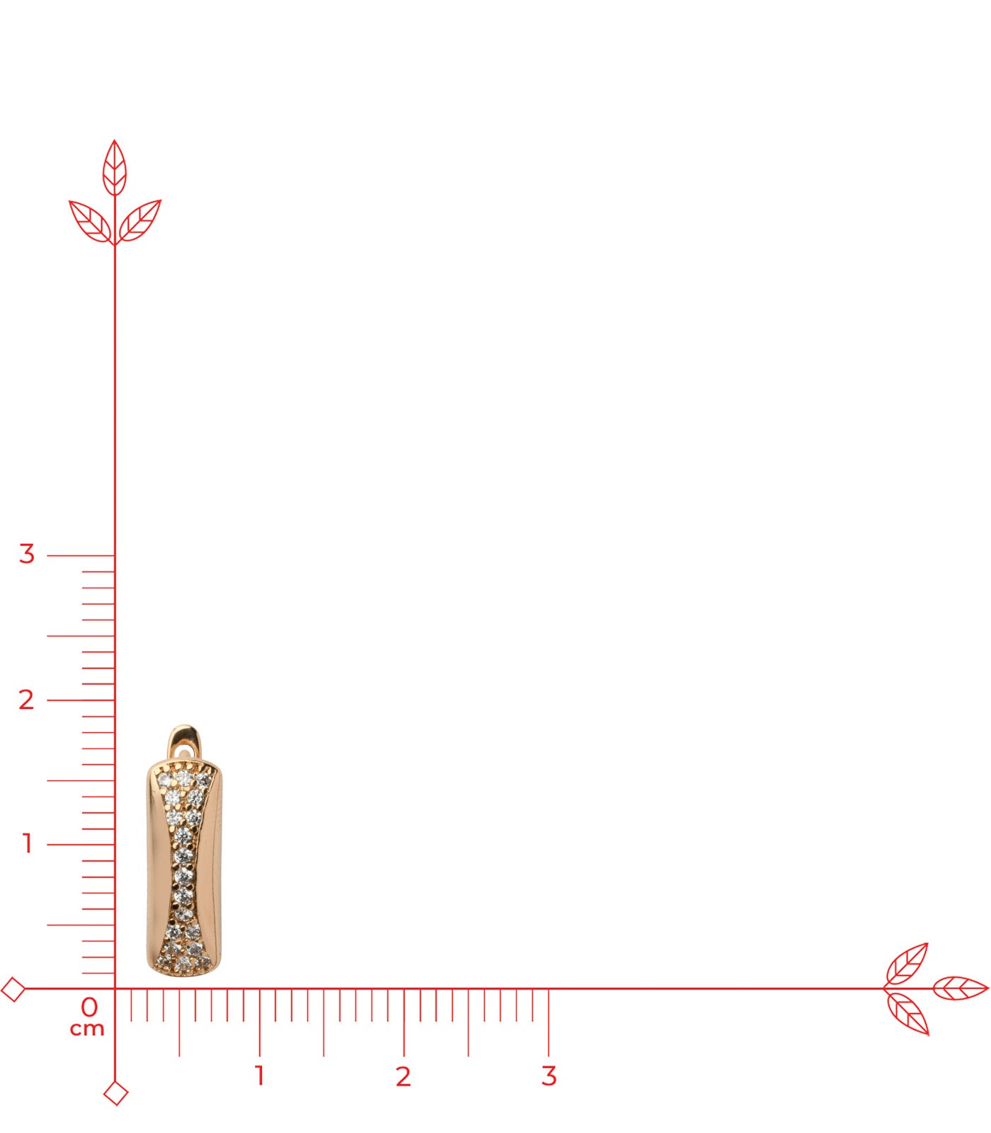Shining Stand Earrings (Brass)