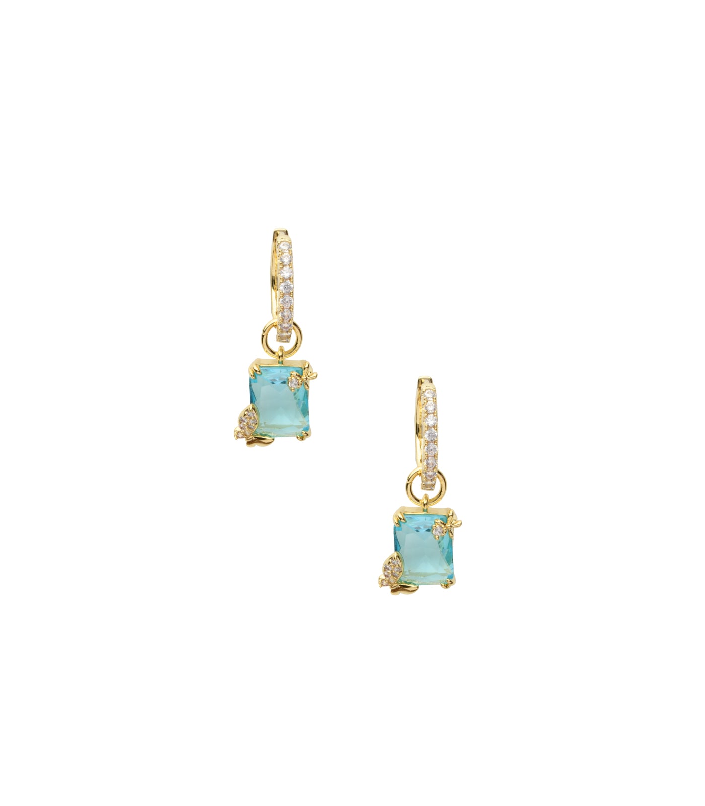 Blue-Fly Earrings (Brass)