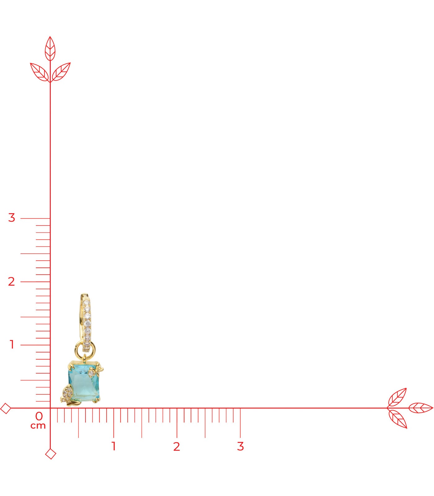 Blue-Fly Earrings (Brass)