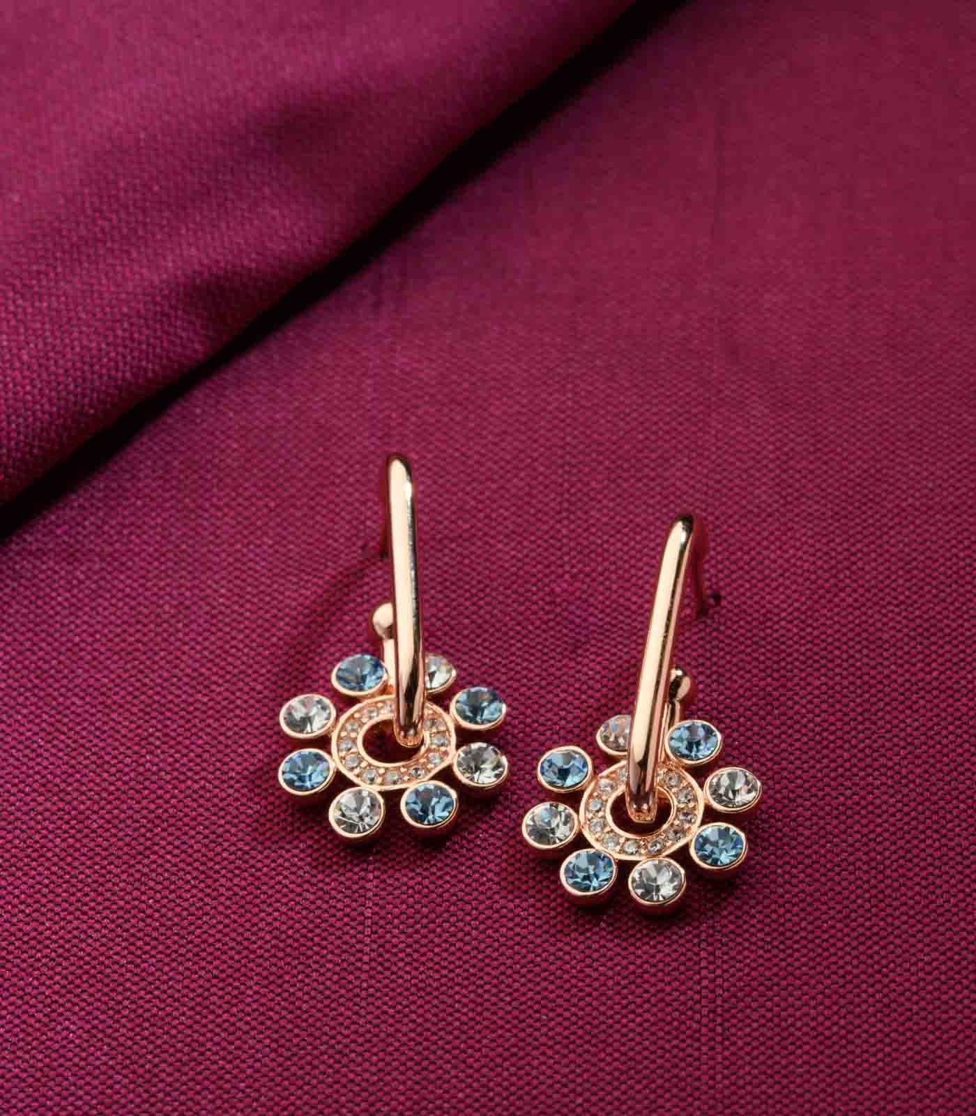 Shimmery Ocean Earrings (Brass)