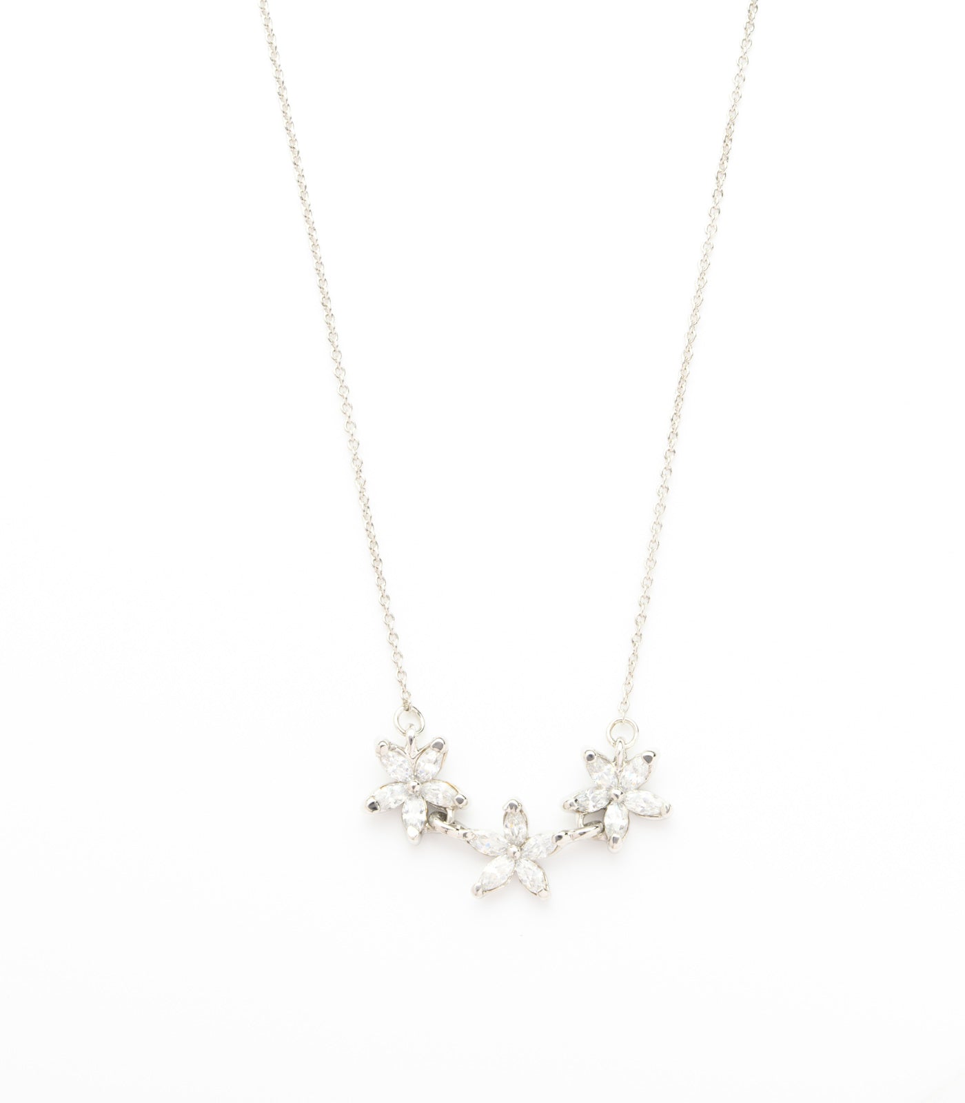 Trio-Flora Necklace (Brass)