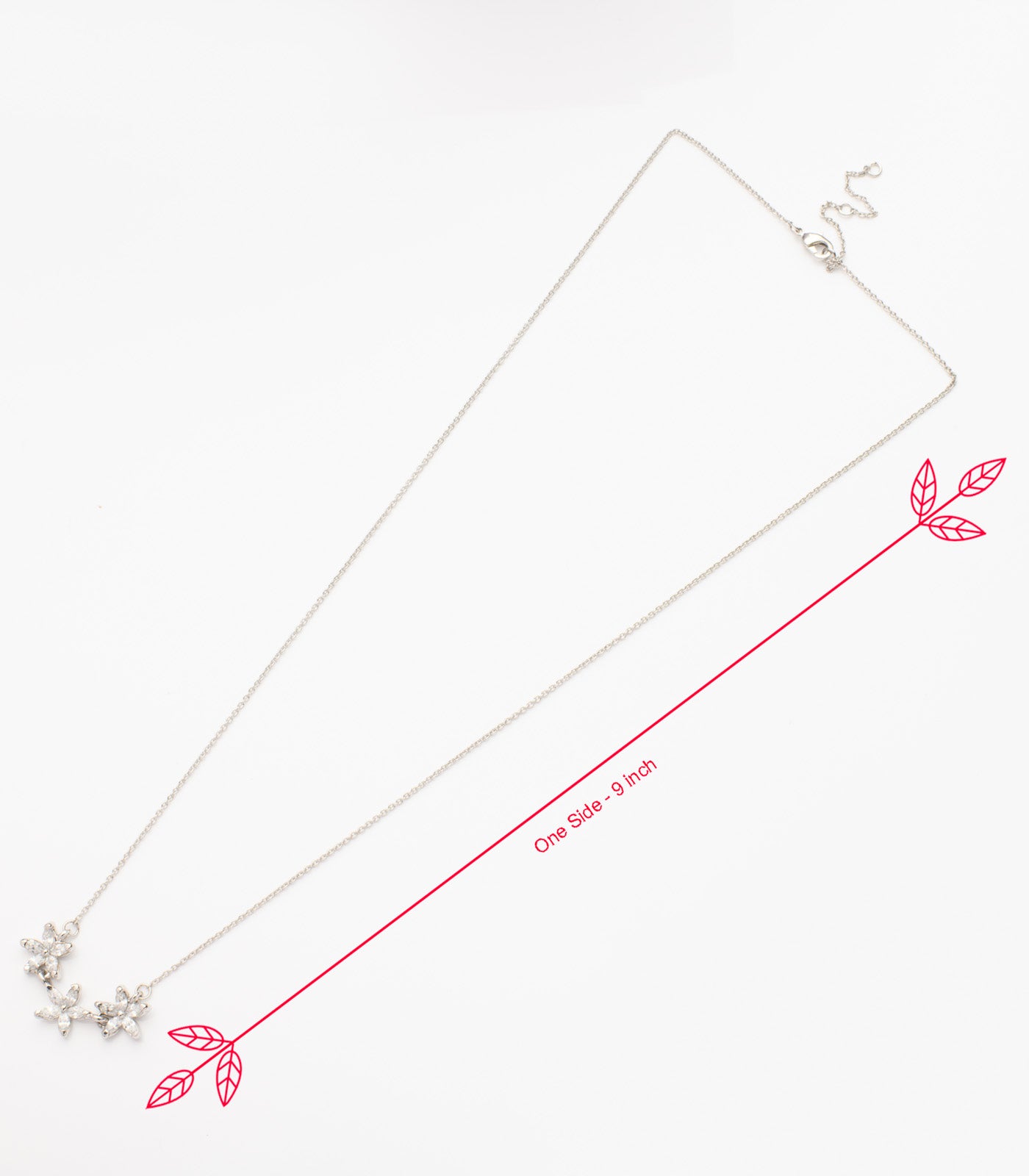 Trio-Flora Necklace (Brass)
