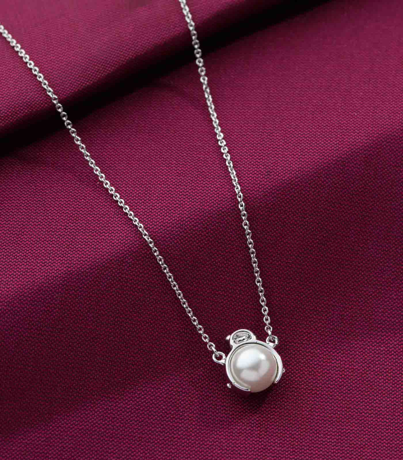 Popping Pearl Necklace (Brass)