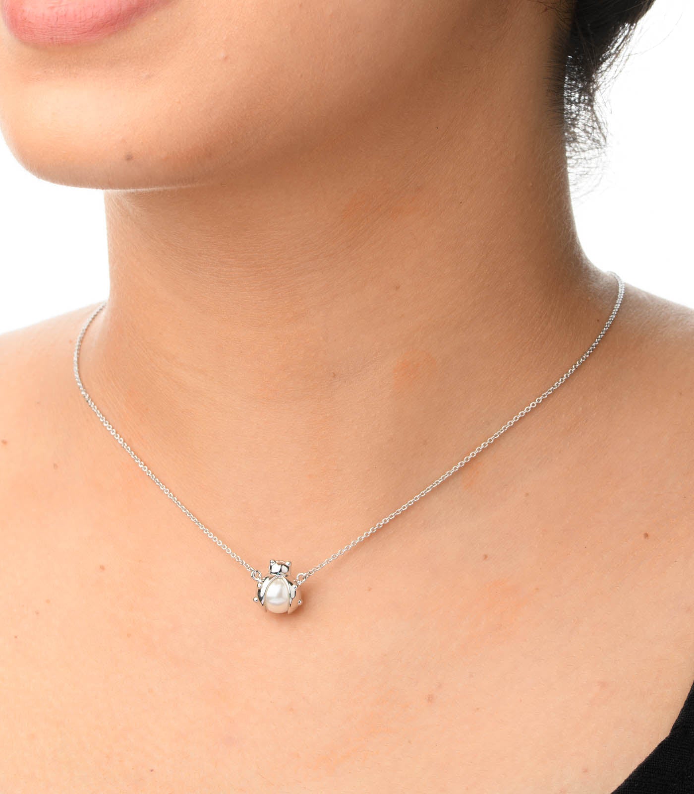 Popping Pearl Necklace (Brass)
