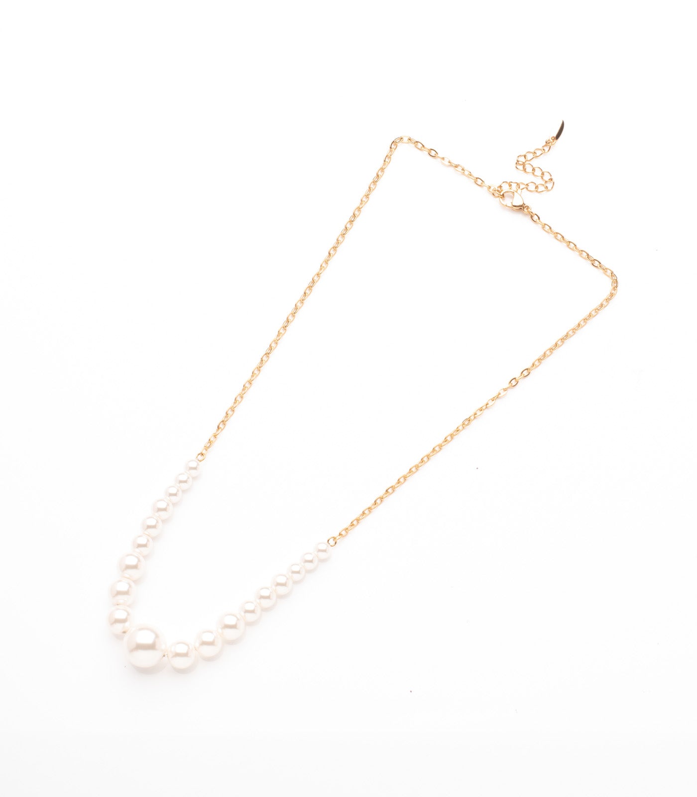 Pearl Shine Necklace (Brass)