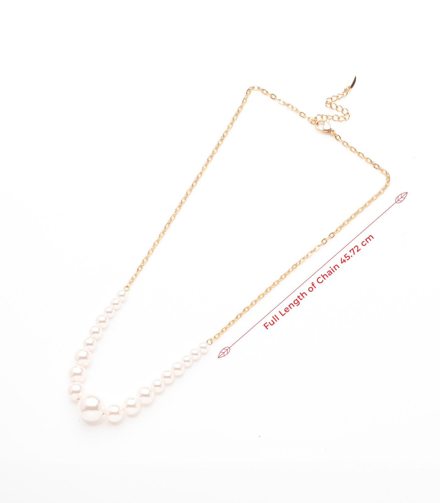 Pearl Shine Necklace (Brass)