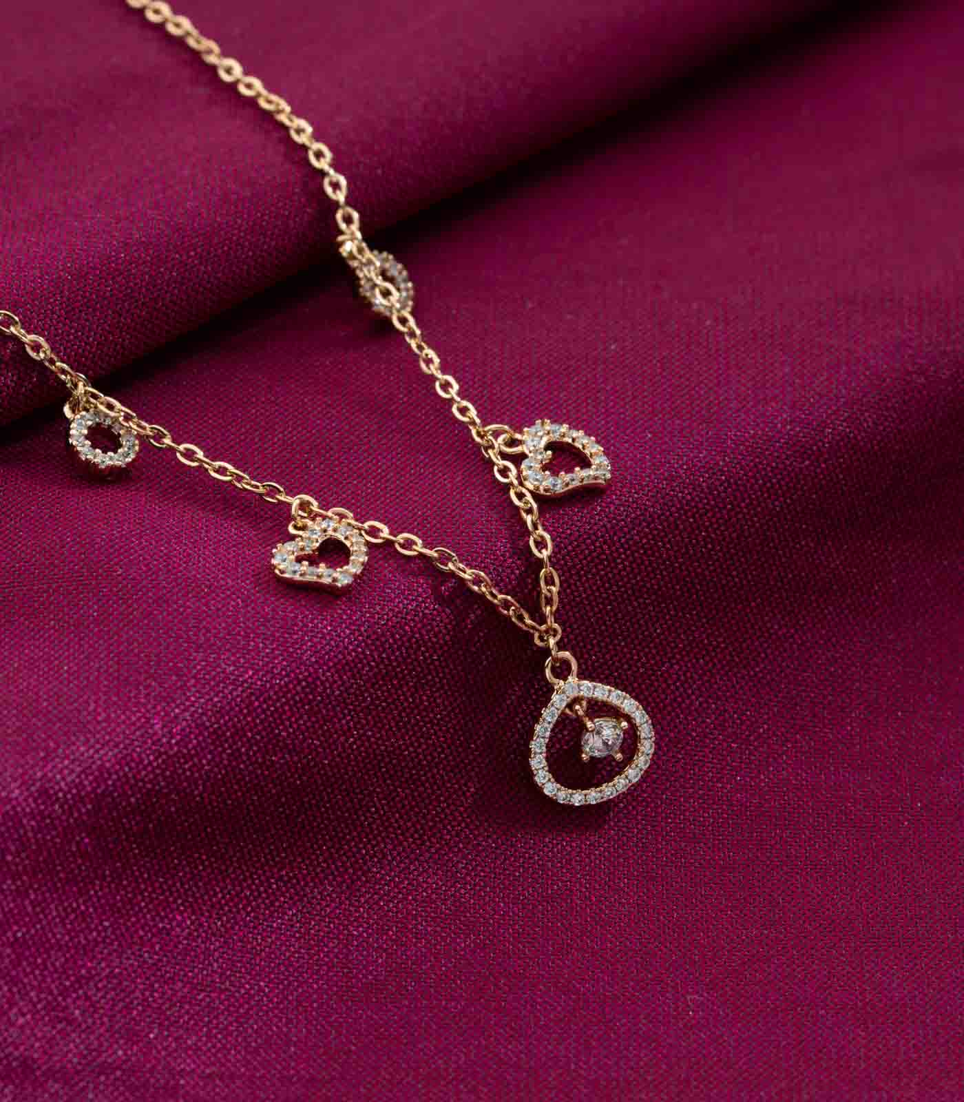 Elegant Charm Necklace (Brass)