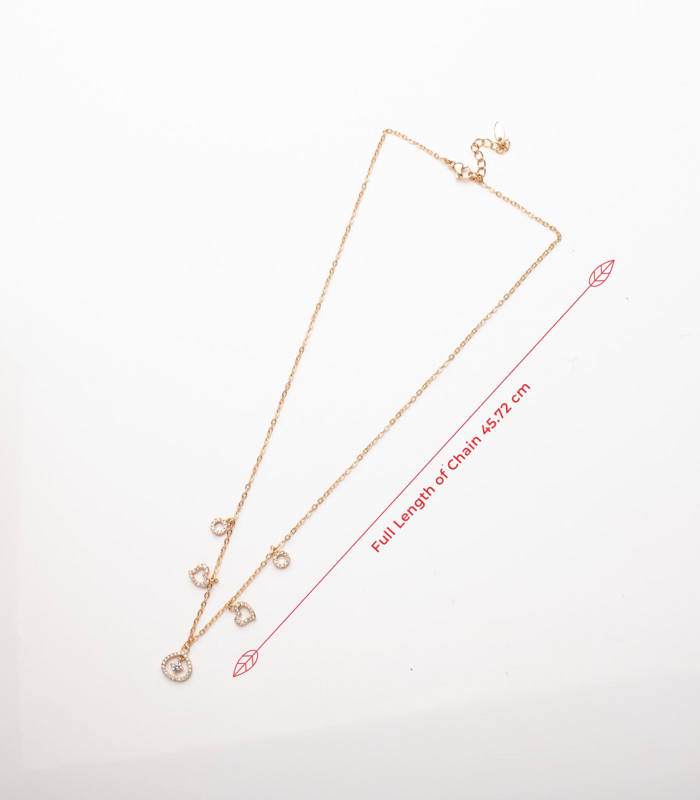 Elegant Charm Necklace (Brass)