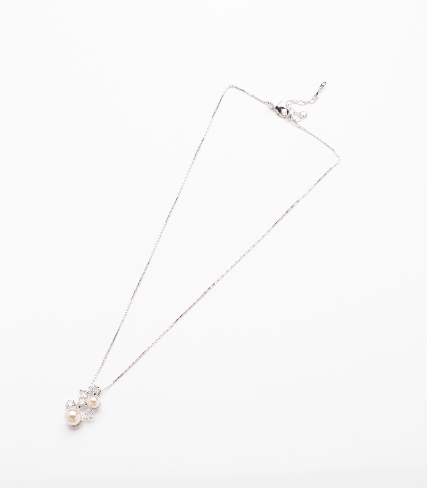 Dispersed Pearls Necklace (Brass)