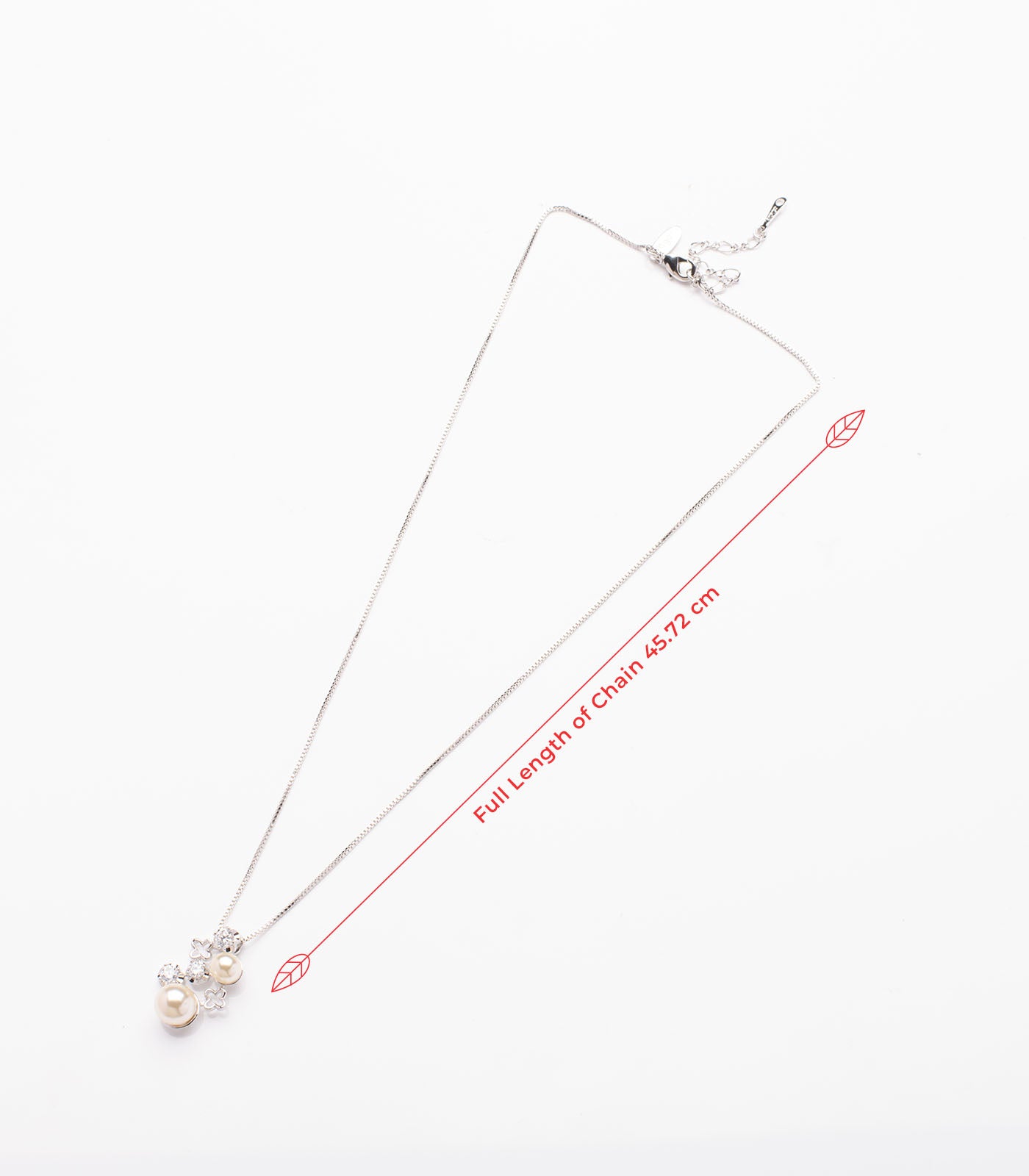 Dispersed Pearls Necklace (Brass)