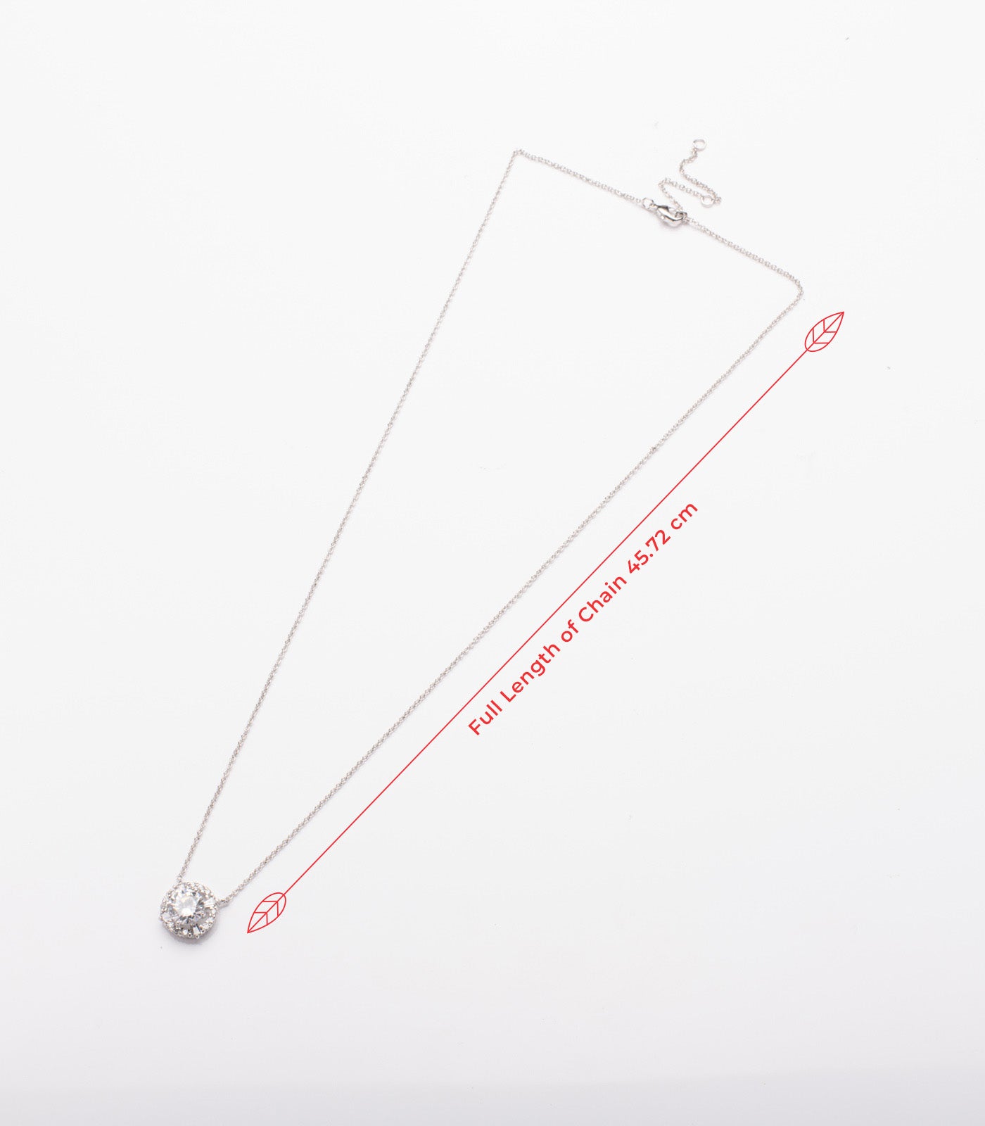 Trending Radiant Crystal Necklace (Brass)