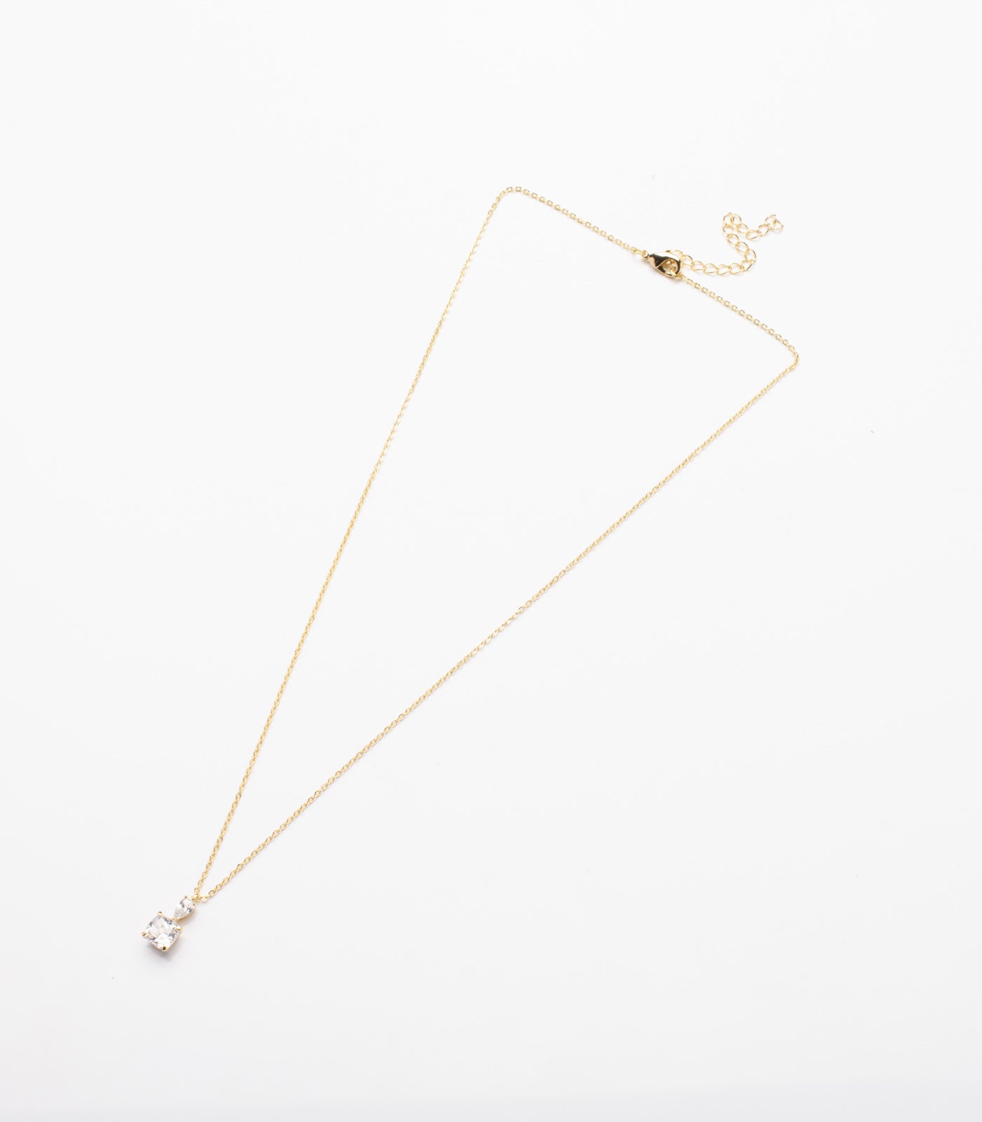 Minimal Golden Dual Stud Necklace (Brass)