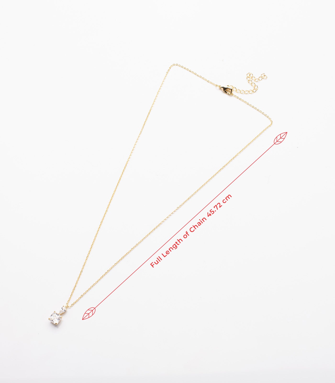 Minimal Golden Dual Stud Necklace (Brass)