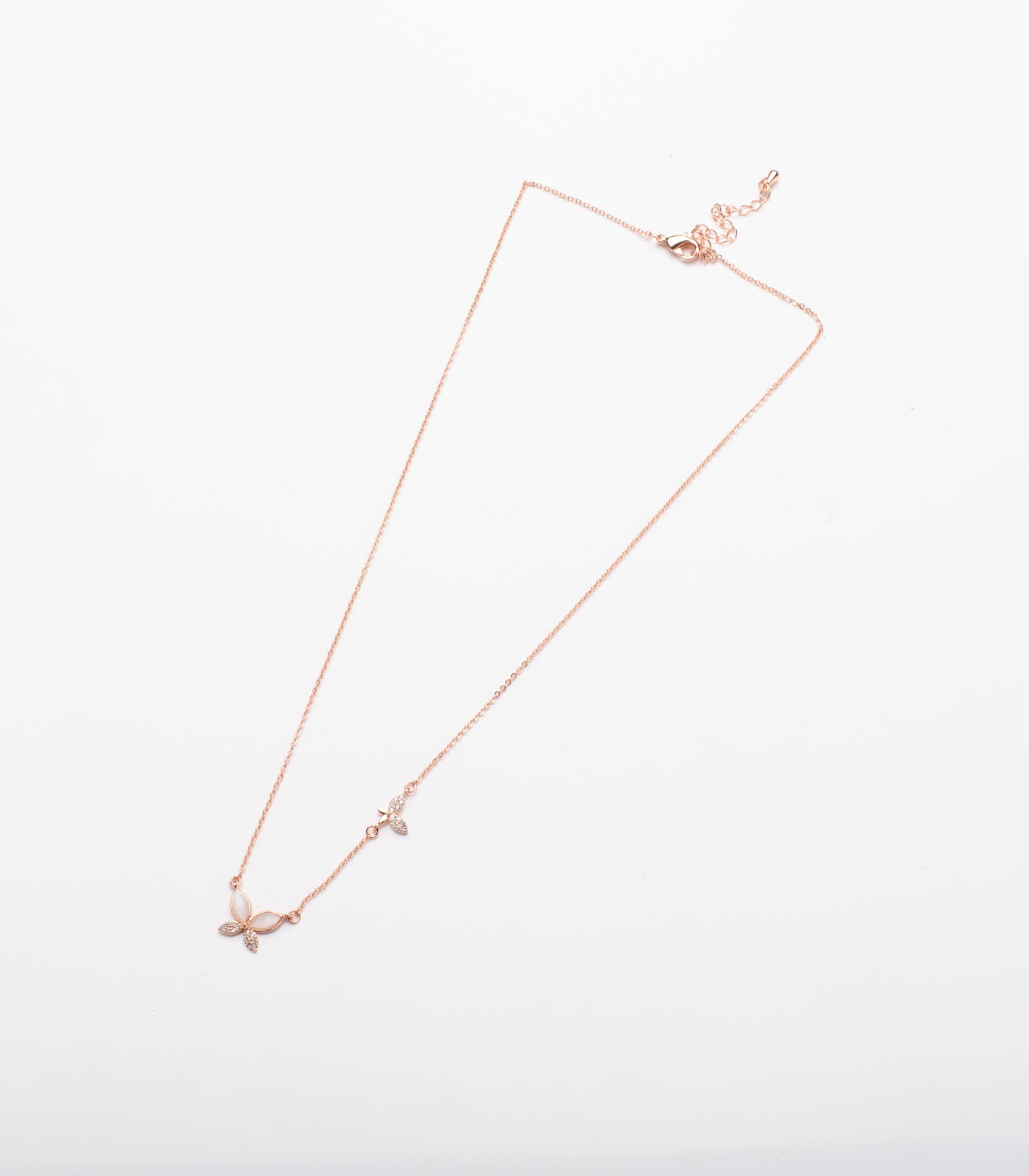 Twin Butterflies Necklace (Brass)