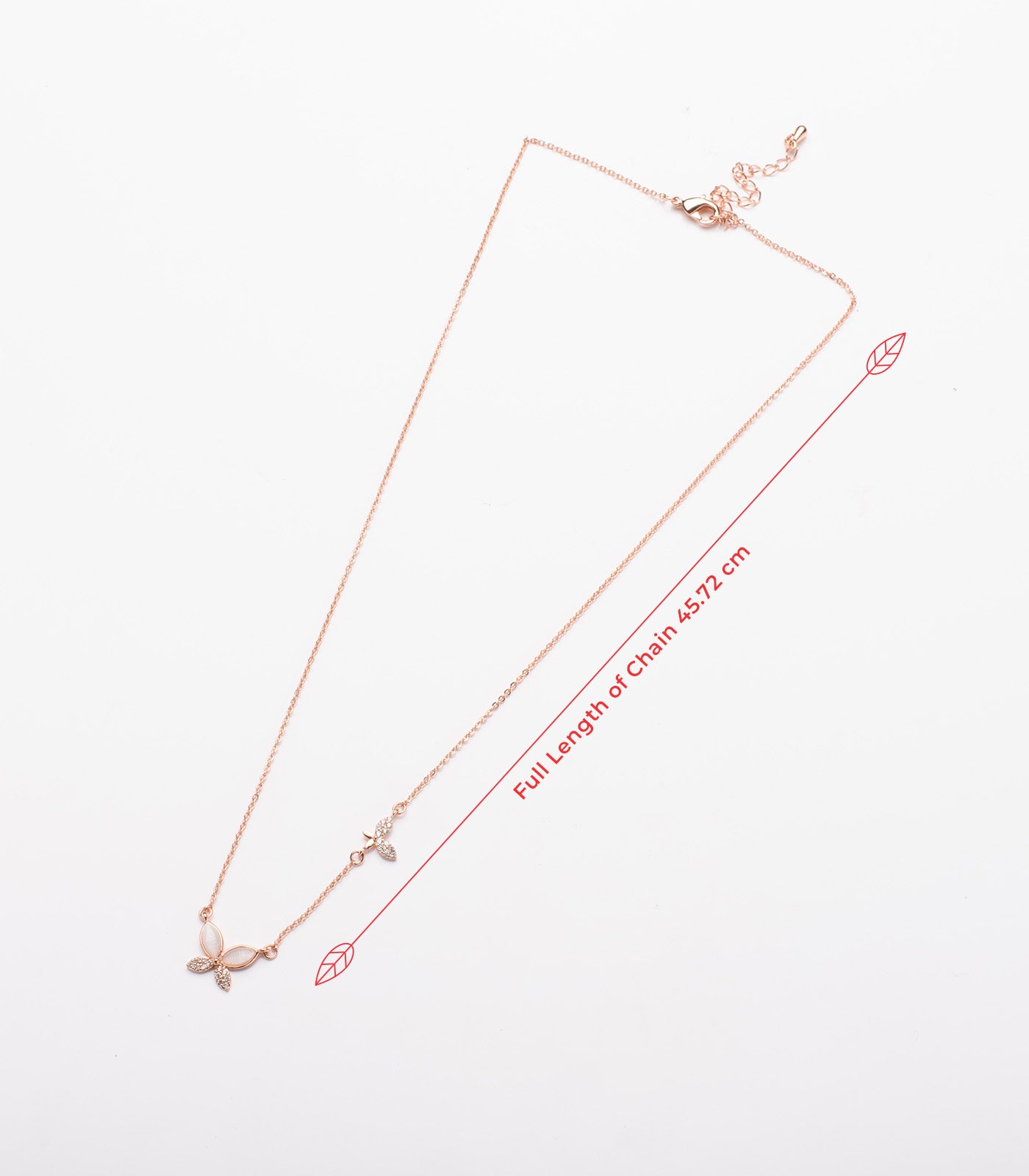 Twin Butterflies Necklace (Brass)