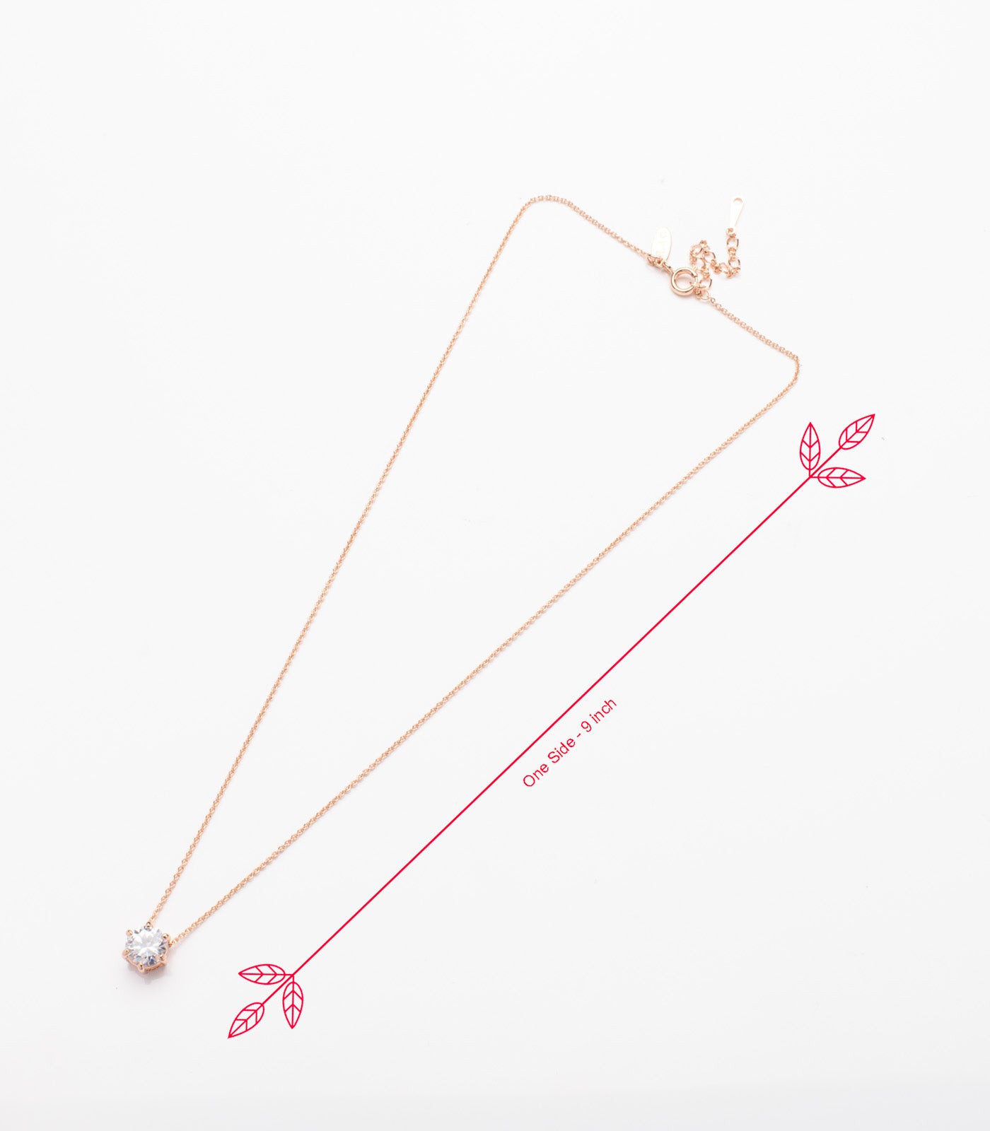 Classic Single Stud Necklace (Brass)