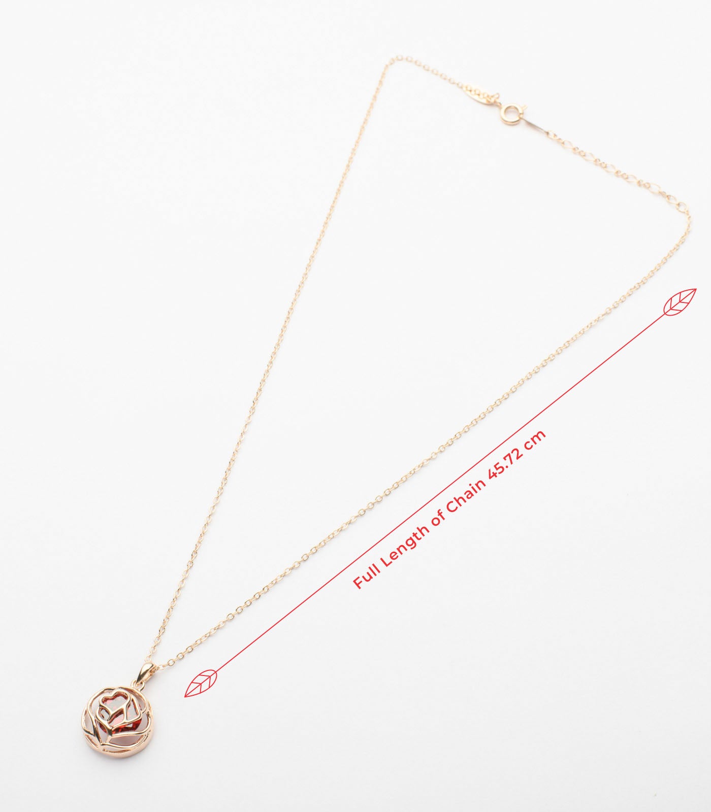 Structural Cage Of The Red Stone Necklace (Brass)