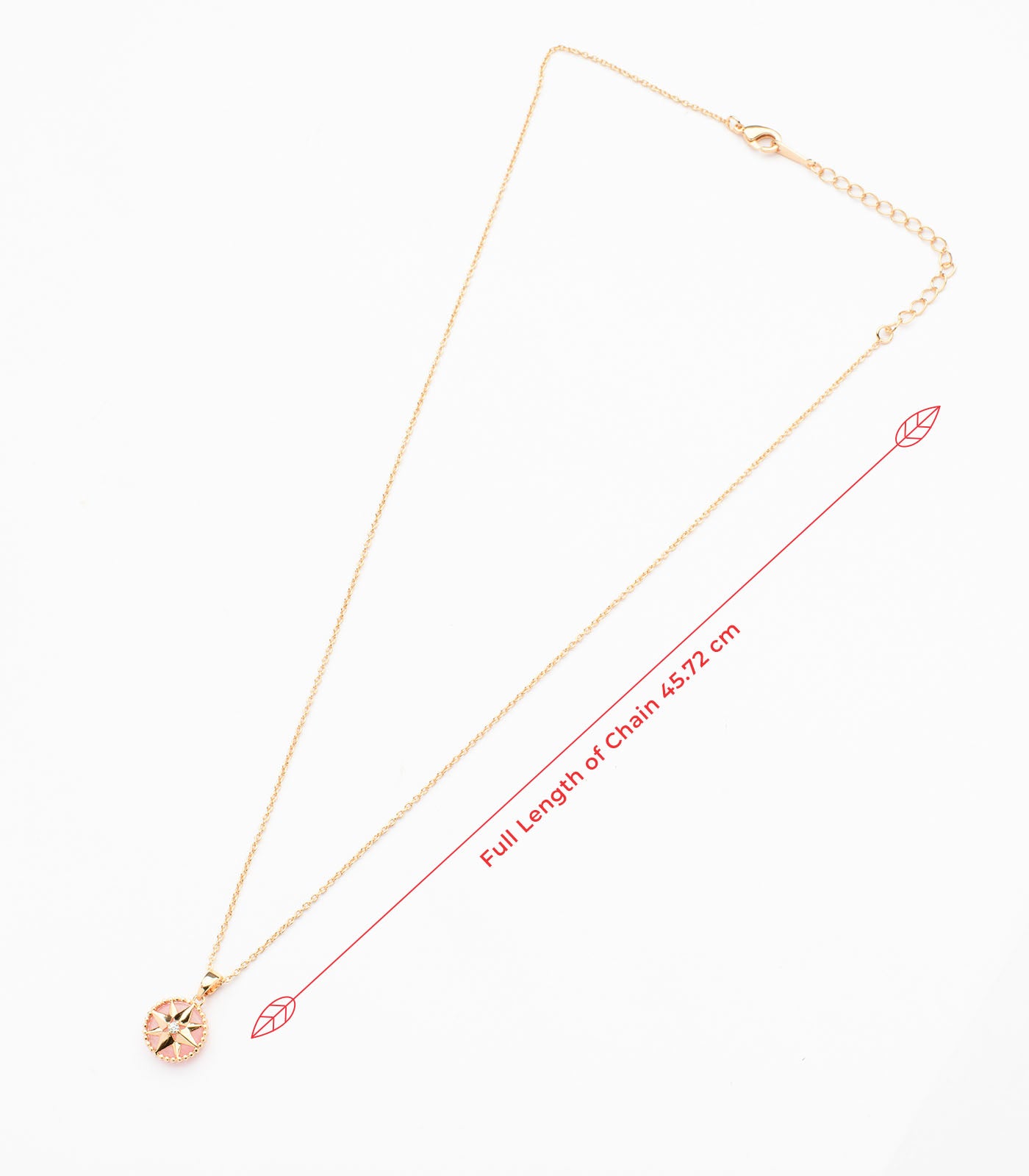 Stunning Golden Color Star Necklace (Brass)