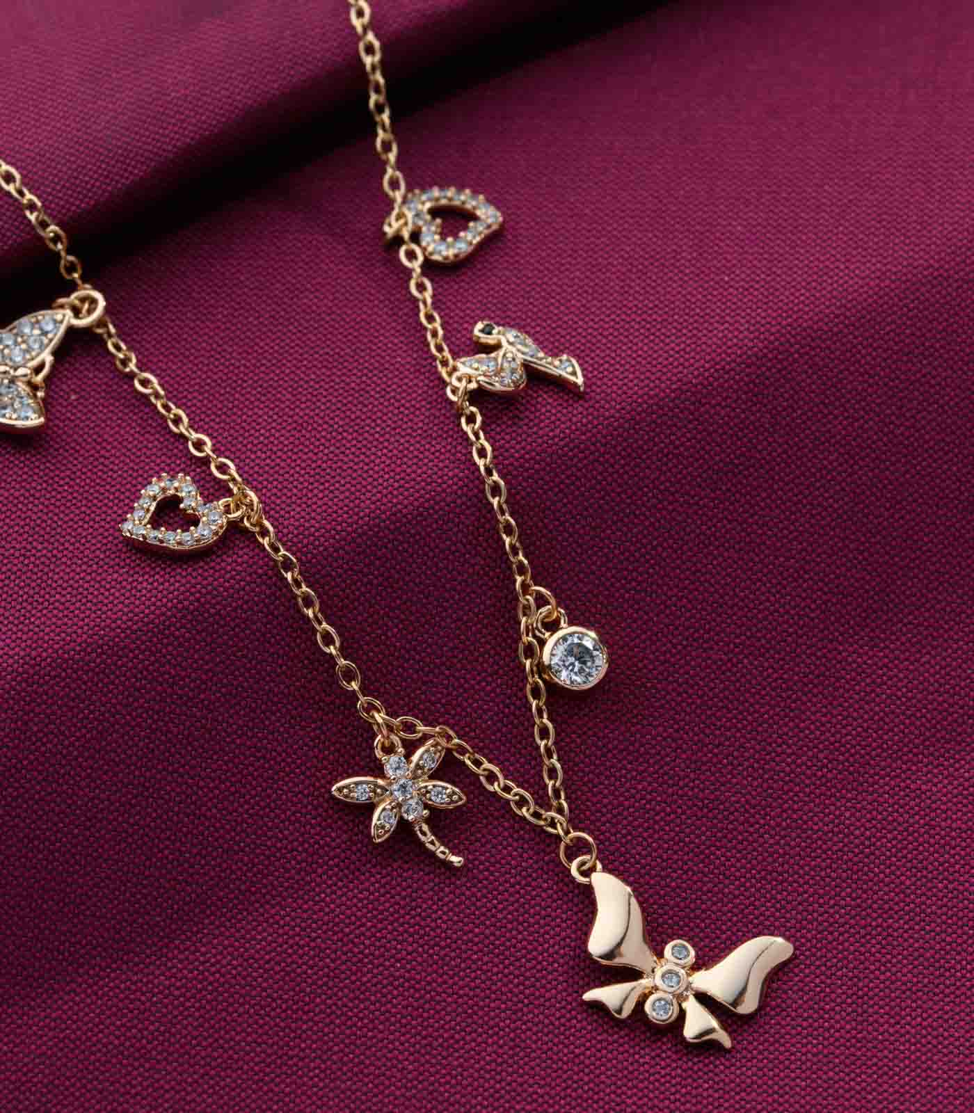 Cute Charms Necklace (Brass)