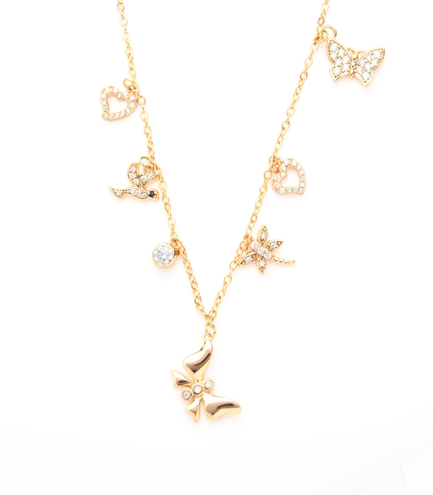 Cute Charms Necklace (Brass)