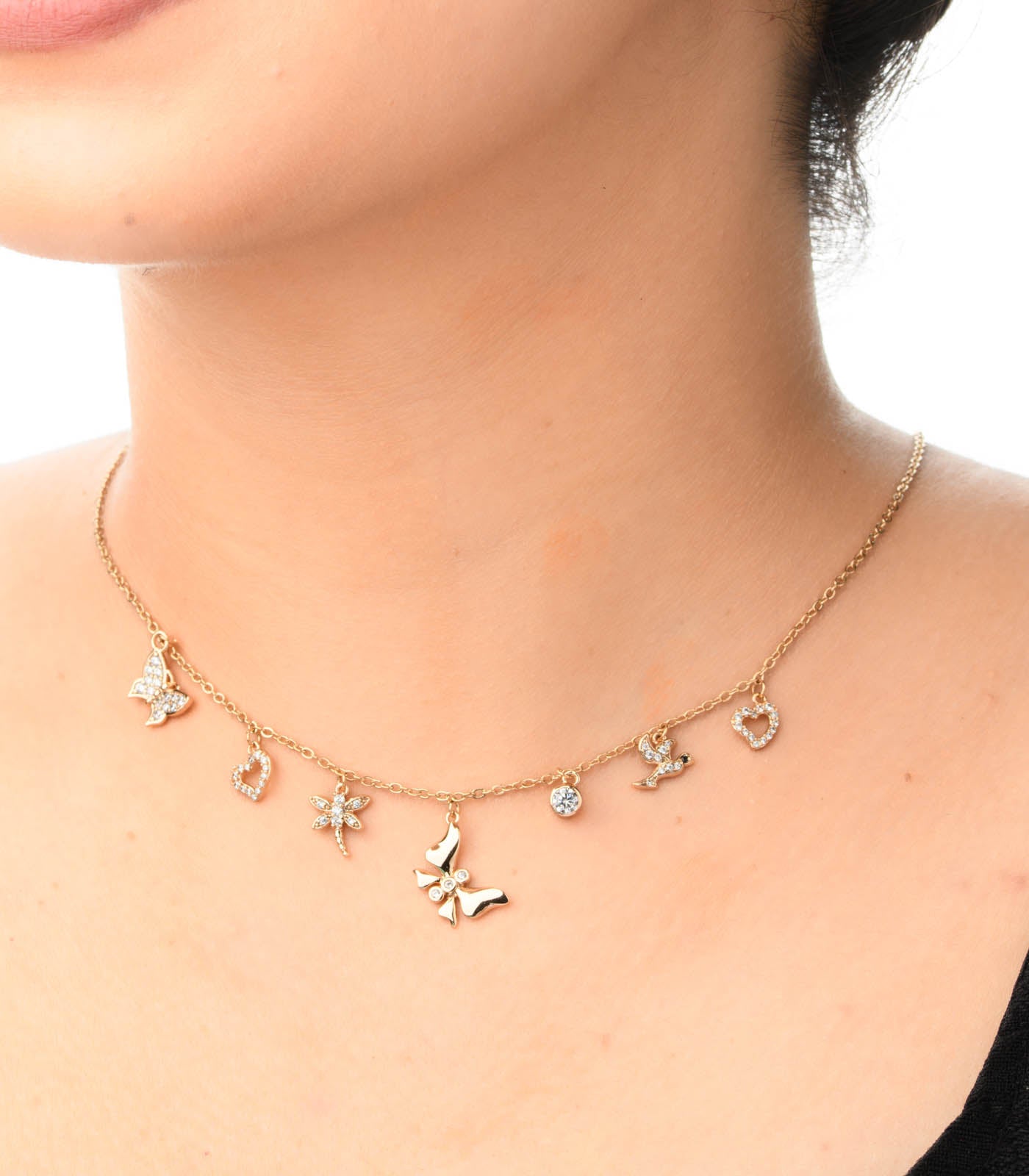 Cute Charms Necklace (Brass)