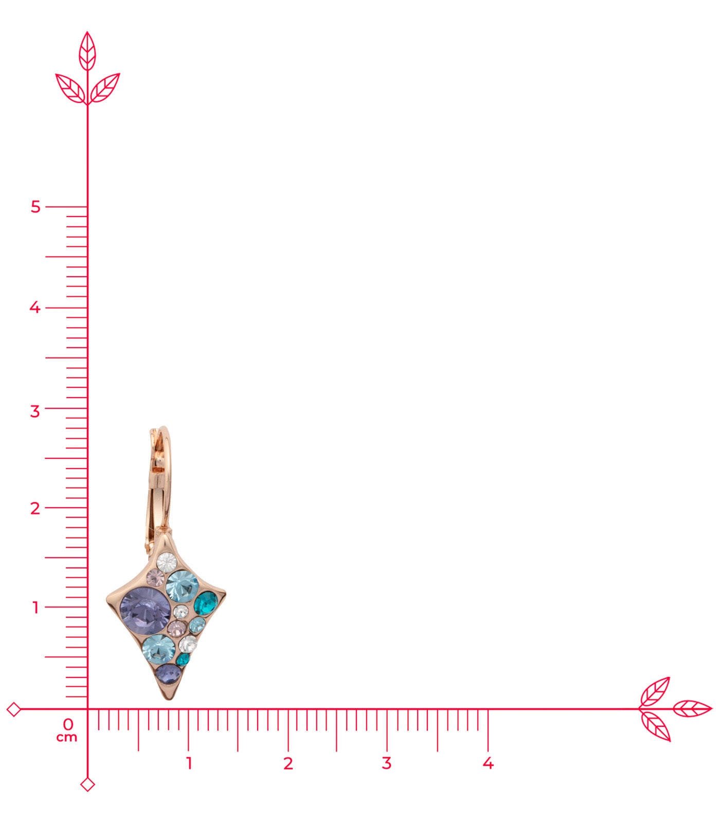 Diamond Shape Multicolour Set (Brass)